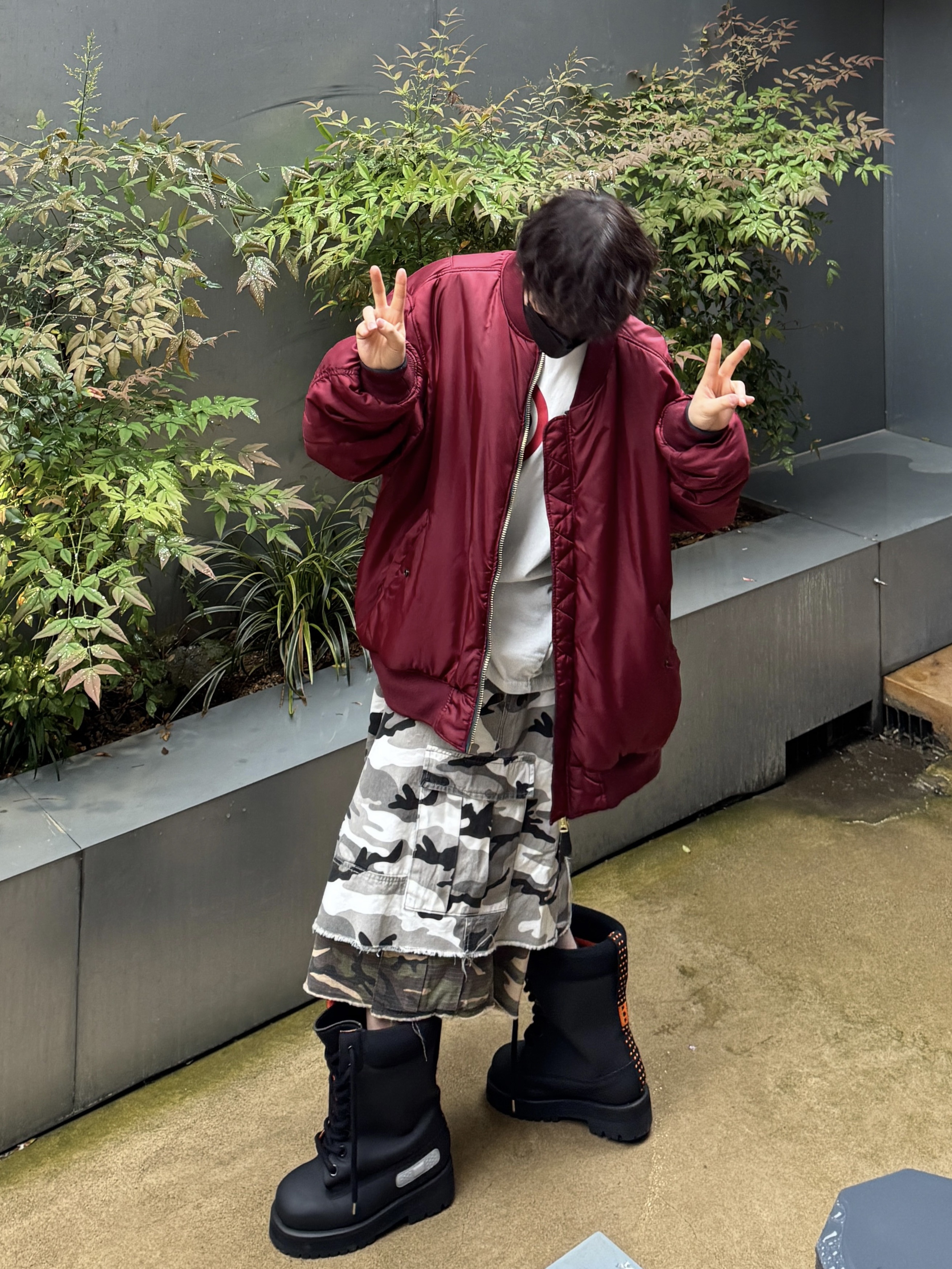 PDF Channel Strada High Top Black, Project G/R x MFM333. Layered Skirt Camo Cargo Shorts Multi Camo 착용 스타일 - 1
