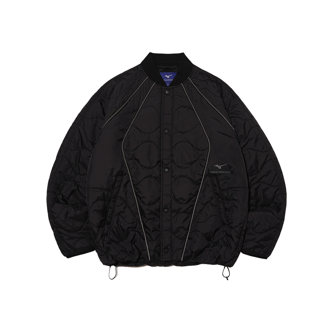 피뎁트 X 미즈노 파이핑 퀄팅자켓 블랙([Phyps Dept X Mizuno] Piping Quilting Jacket Black)