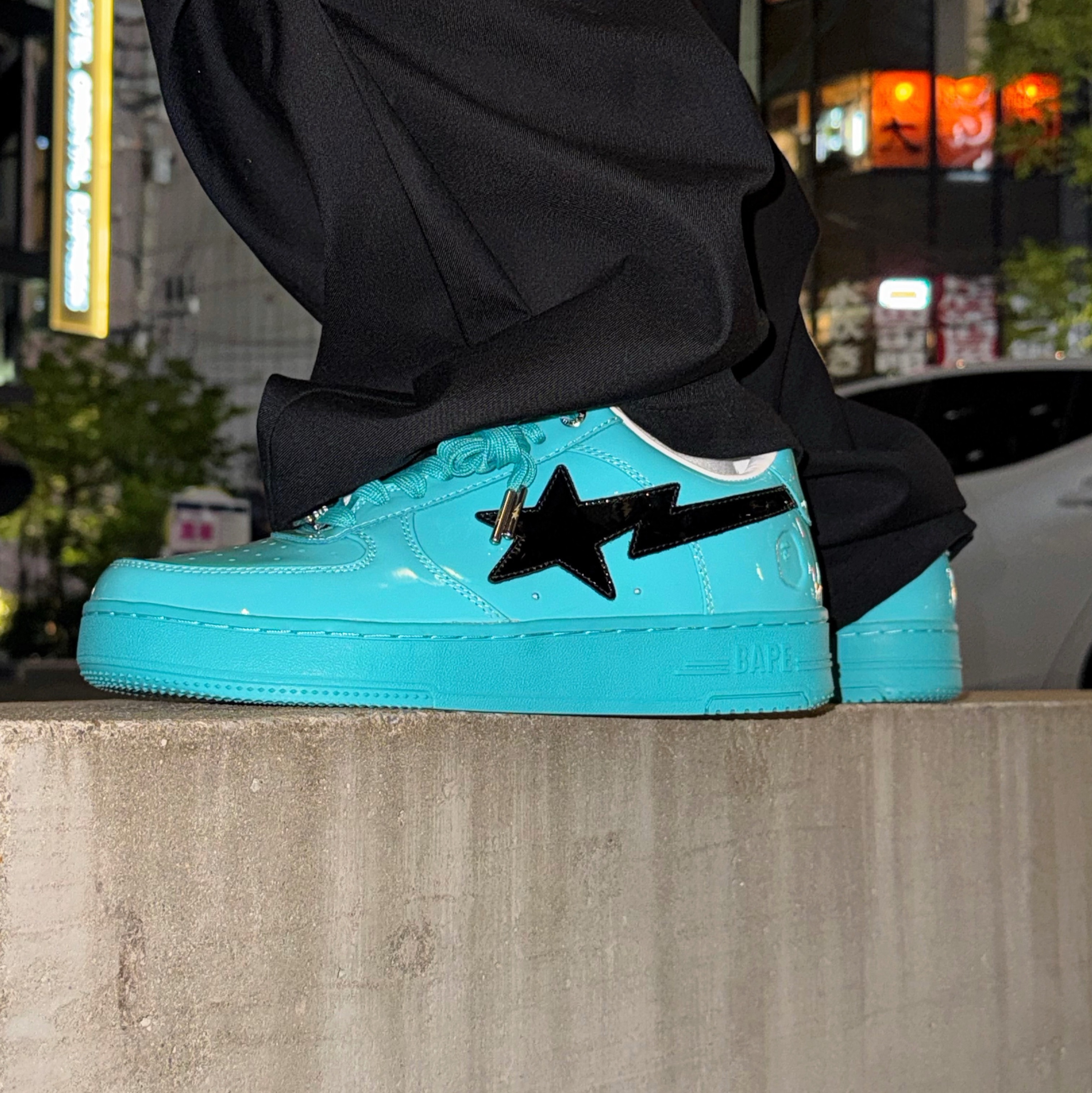 BAPE Sta #1 Blue 착용 스타일