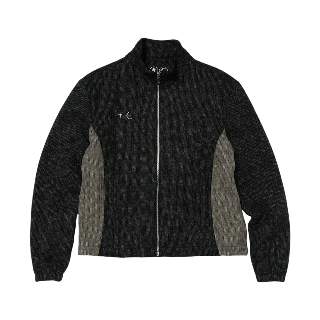 - Thug Club Devil Peace Patch Knit Jacket Black