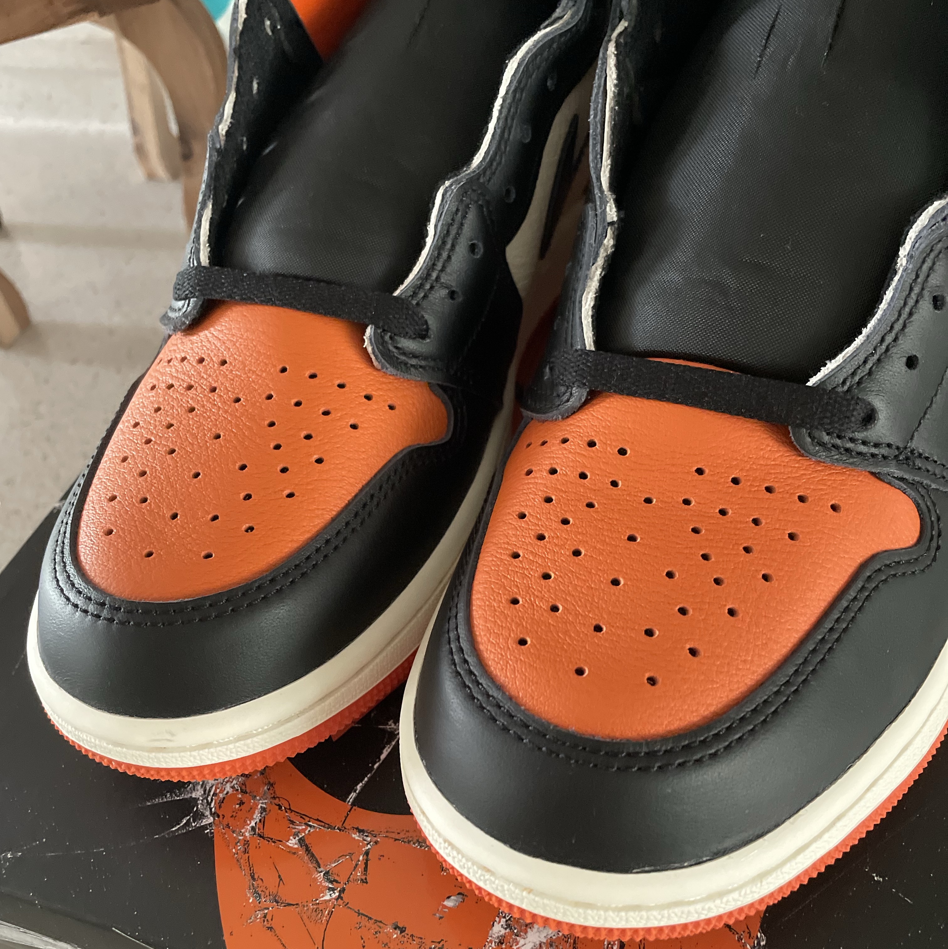 Jordan 1 Retro High OG Shattered Backboard, Jordan 1 Retro High OG Chicago 2022 착용 스타일 - 2