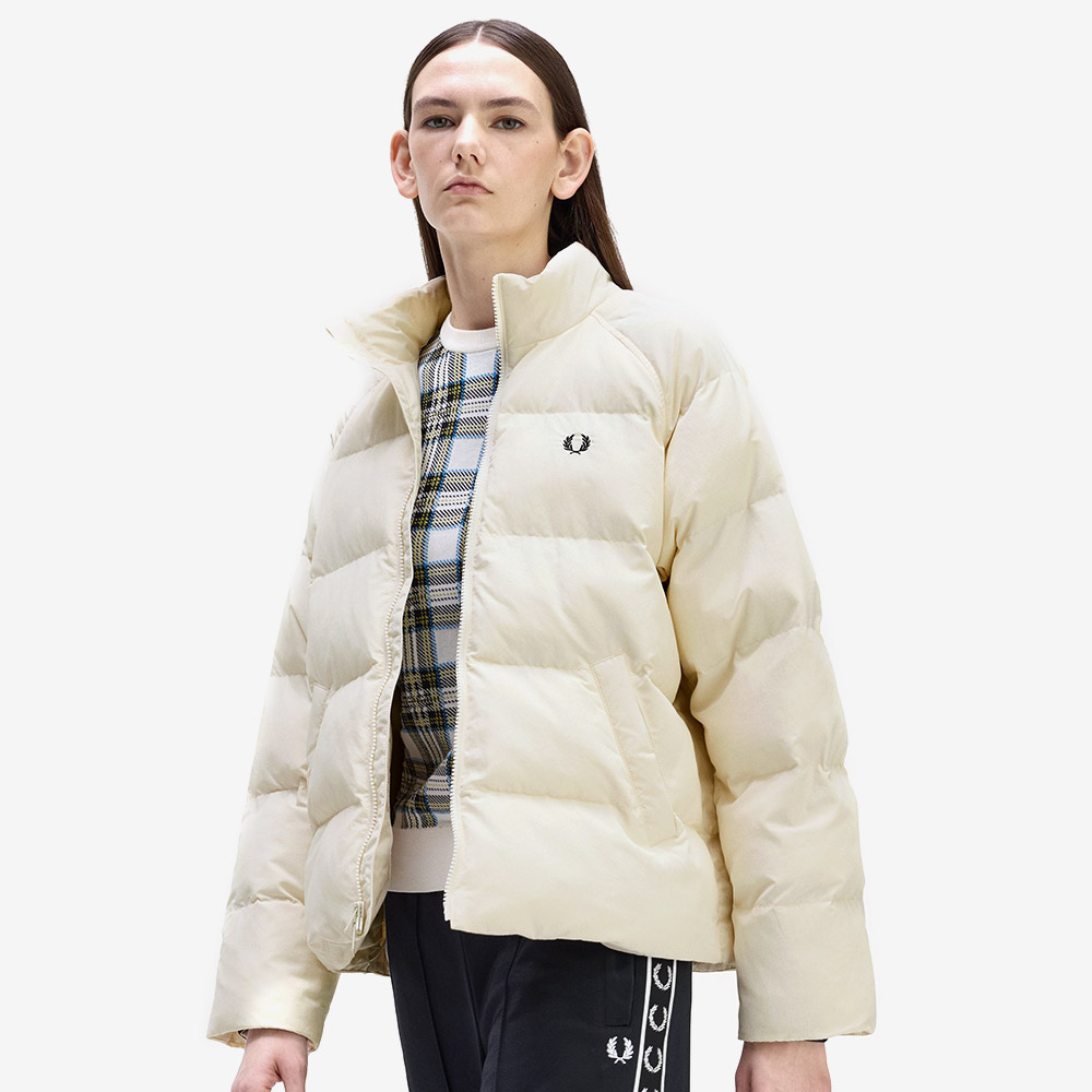 프레드 페리 우먼스 래글런 슬리브 패디드 재킷 에크루(Fred Perry Womens Raglan Sleeve Padded Jacket Ecru) - 4