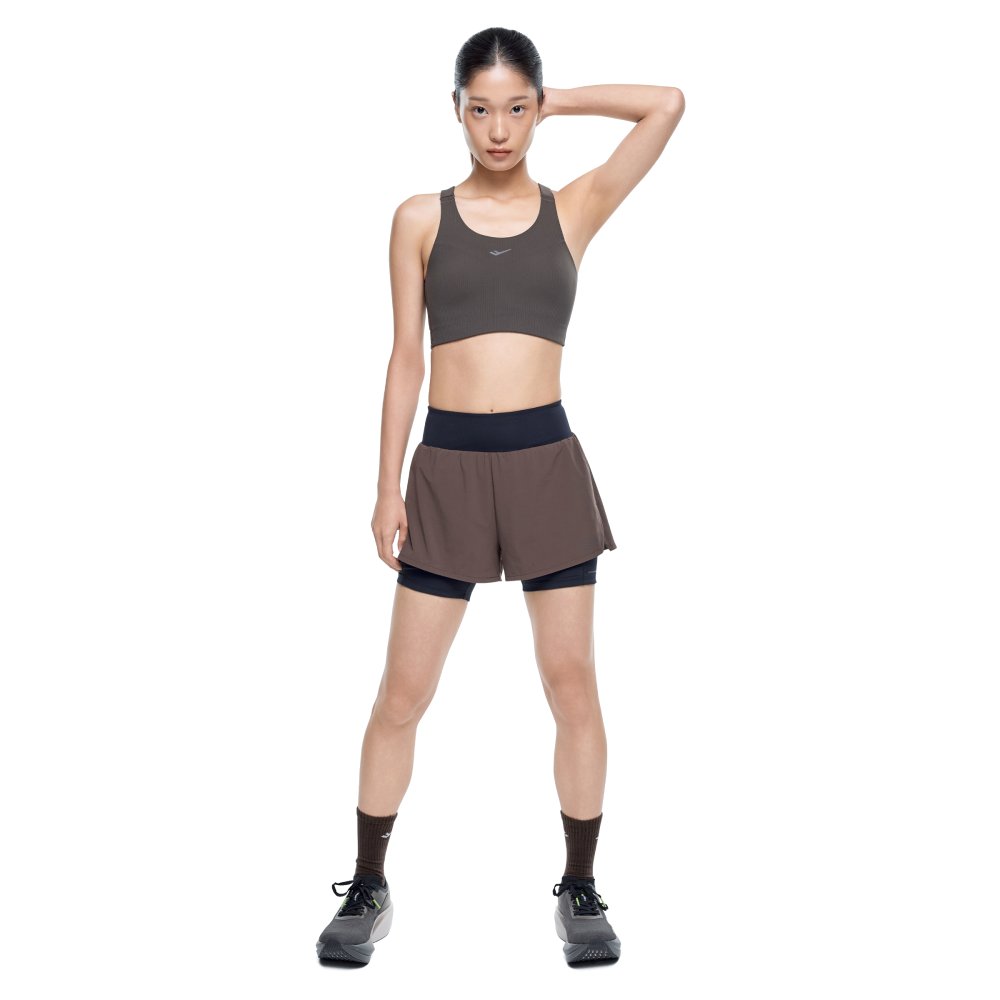프로-스펙스 러닝 여성 레깅스 결합 반바지(PRO-SPECS Women's 2-in-1 Running Shorts) - 2