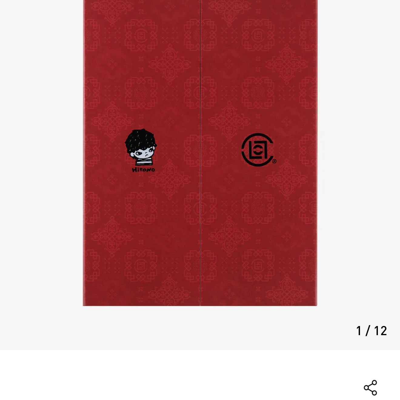 Pop Mart Hirono x Clot Series Sealed Case (6 Blind Boxes), Pop Mart Hirono x Clot Series Gift Box Edition Sealed Case (6 Blind Boxes) 착용 스타일 - 1