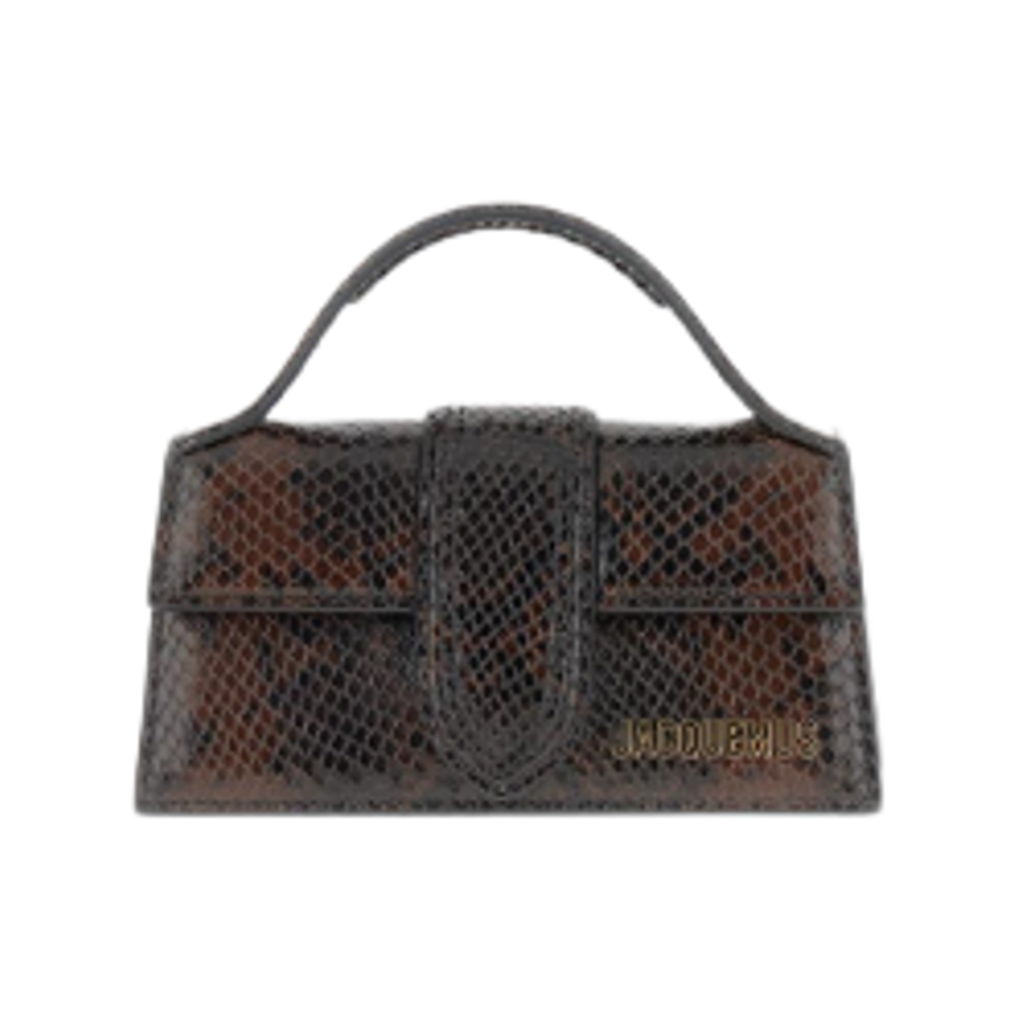 BAW00006AC0-5A01-880 Jacquemus Bambino Mini Flap Bag Dark Brown