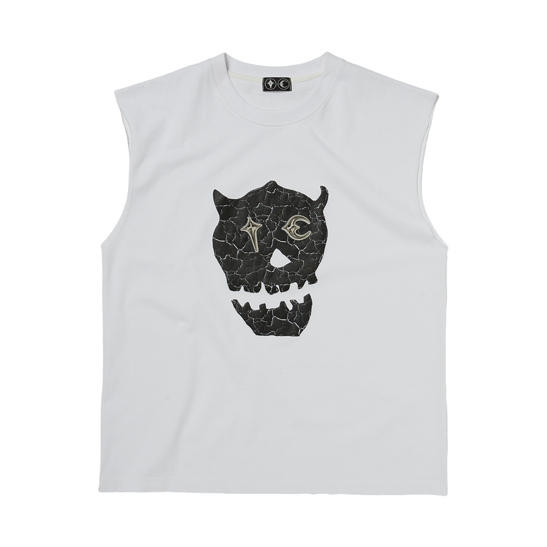 떠그 클럽 TC 스컬 슬리브리스 화이트(Thug Club TC Skull Sleeveless White)