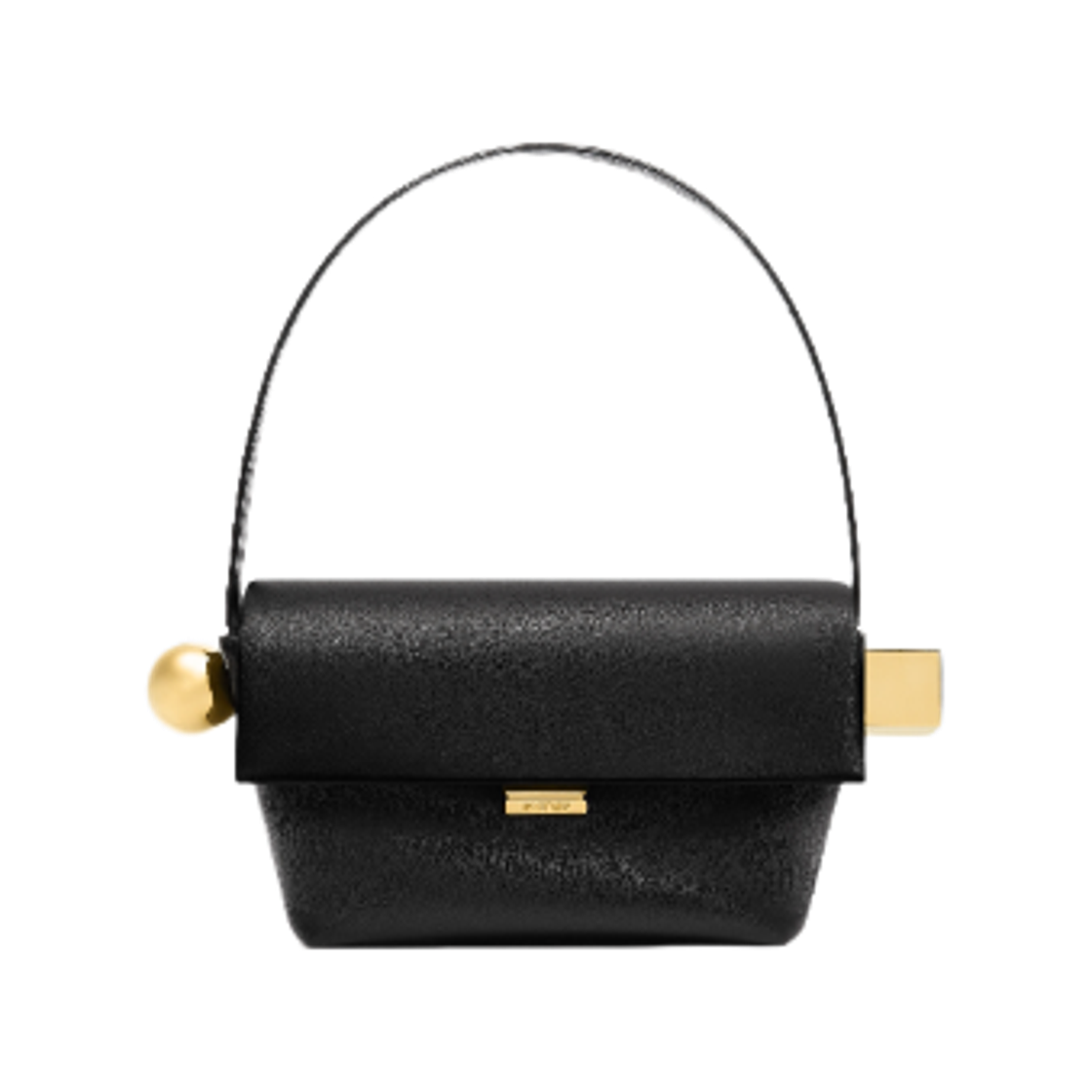 BAW00383AC2-7L14-990 Jacquemus Rond Carre Shoulder Bag Black