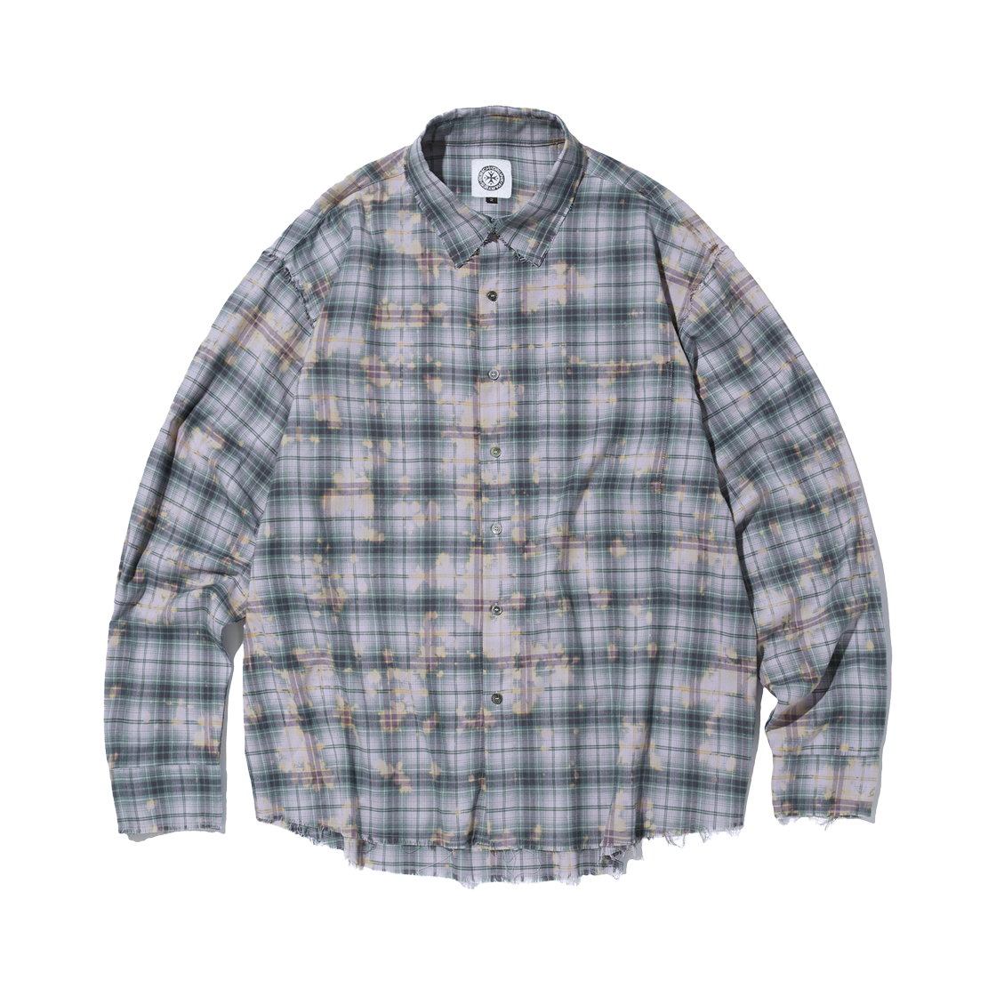 PDP252SH01CPN Punch Drunk Parties Parties Bleached Vinatage Shirt PINK NAVY