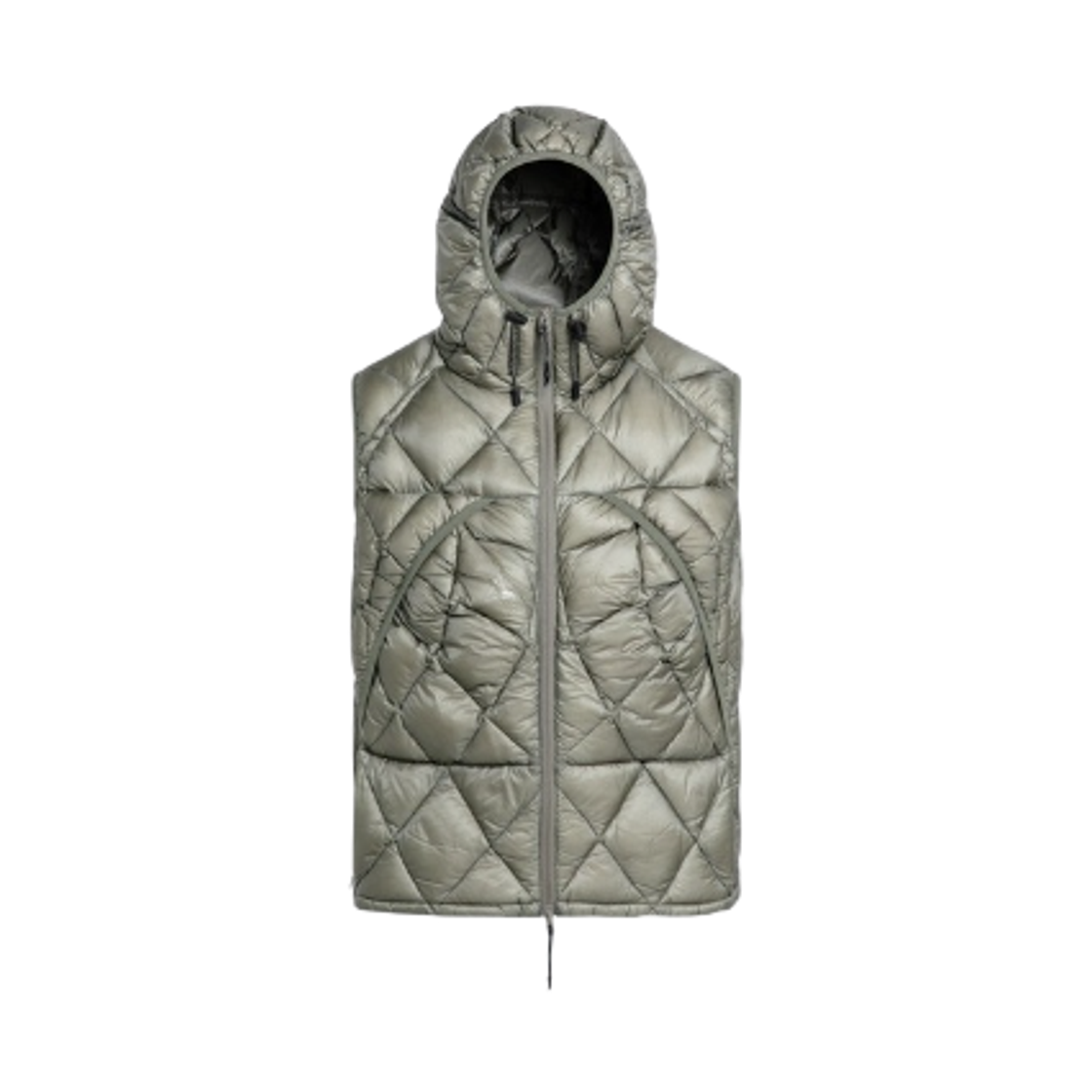 로아 누나 800 필 파워 후드 다운 베스트 그레이(ROA Nuna 800 Fill Power Hooded Down Vest Grey)