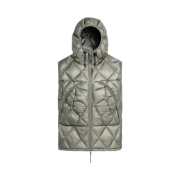ROA Nuna 800 Fill Power Hooded Down Vest Grey