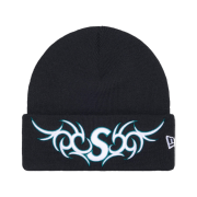 Supreme New Era Tribal S Logo Beanie Navy - 25FW