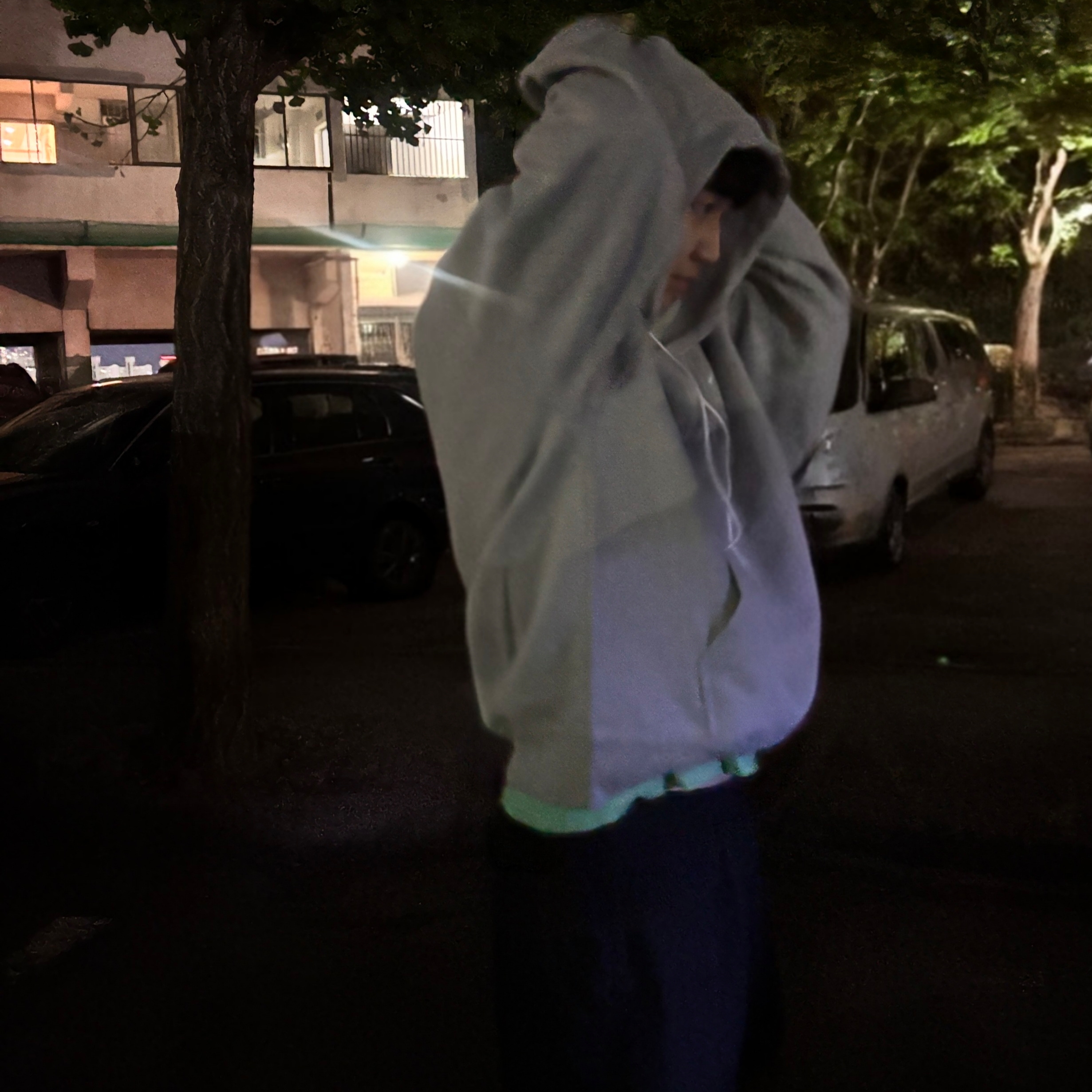 Nike Solo Swoosh Fleece Pullover Hoodie Grey - Asia 착용 스타일