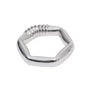 Ader Error Vapa Ring Silver
