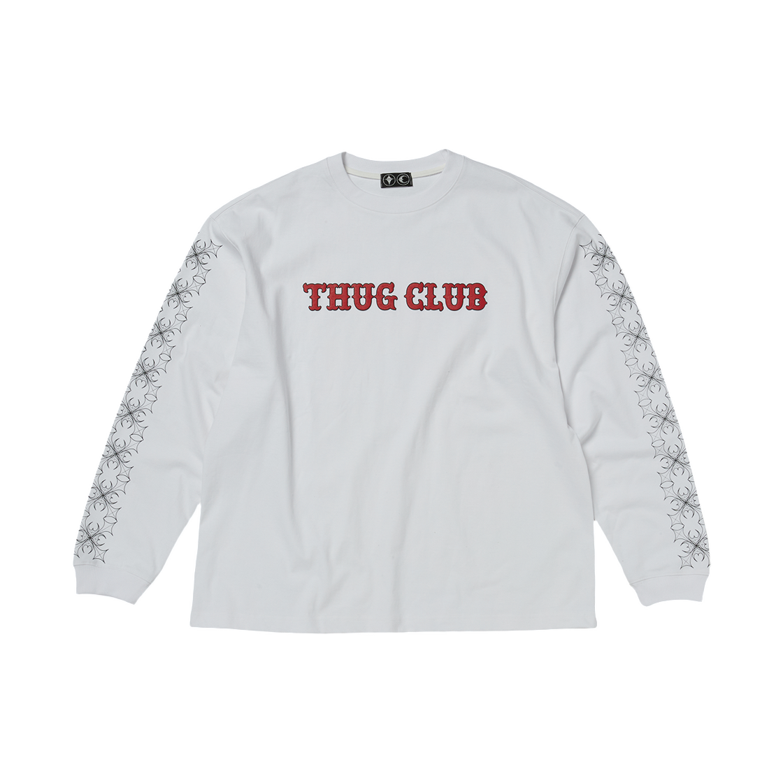 떠그 클럽 TC 패턴 롱 슬리브 화이트(Thug Club TC Pattern Long Sleeve White)