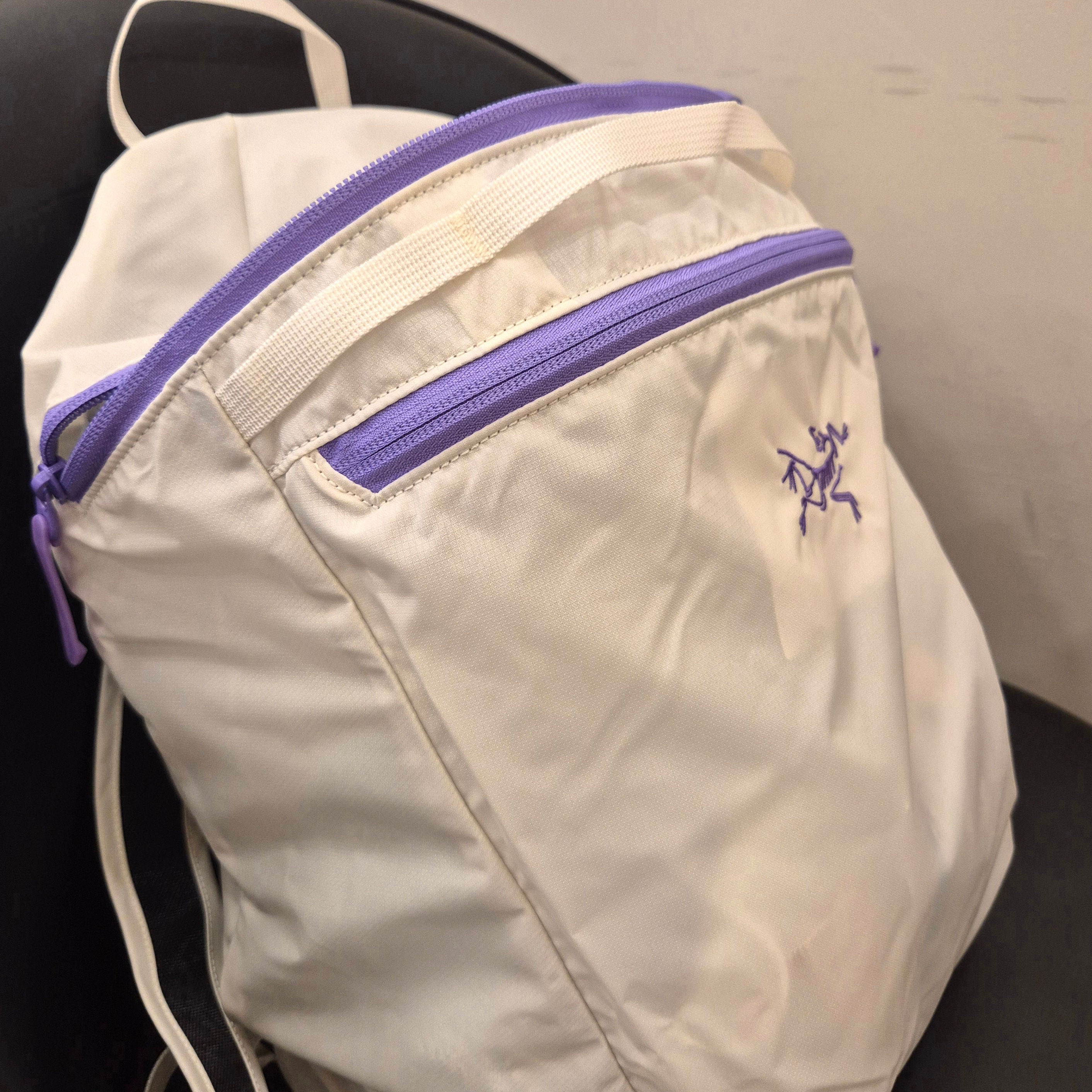 Arc'teryx Heliad 15 Backpack Arctic Silk Aster 착용 스타일