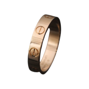 Cartier Love Band Small Love Ring 18K Rose Gold Size 50 3.5mm