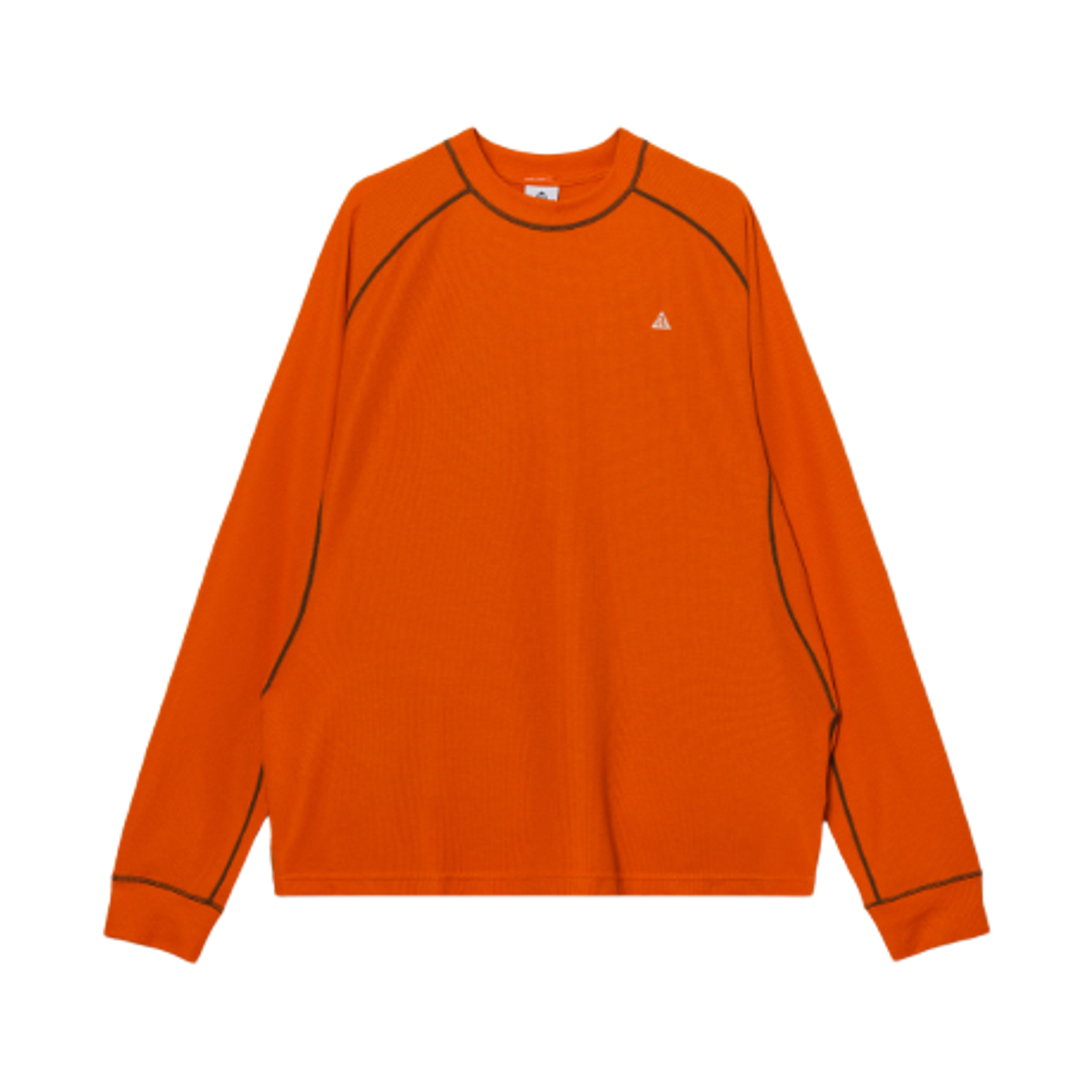 나이키 ACG 치나티 드라이핏 ADV 롱슬리브 탑 세이프티 오렌지 모스우드 브라운 - 아시아(Nike ACG Chinati Dri-Fit ADV Long Sleeve Top Safety Orange Mosswood Brown - Asia) - 1