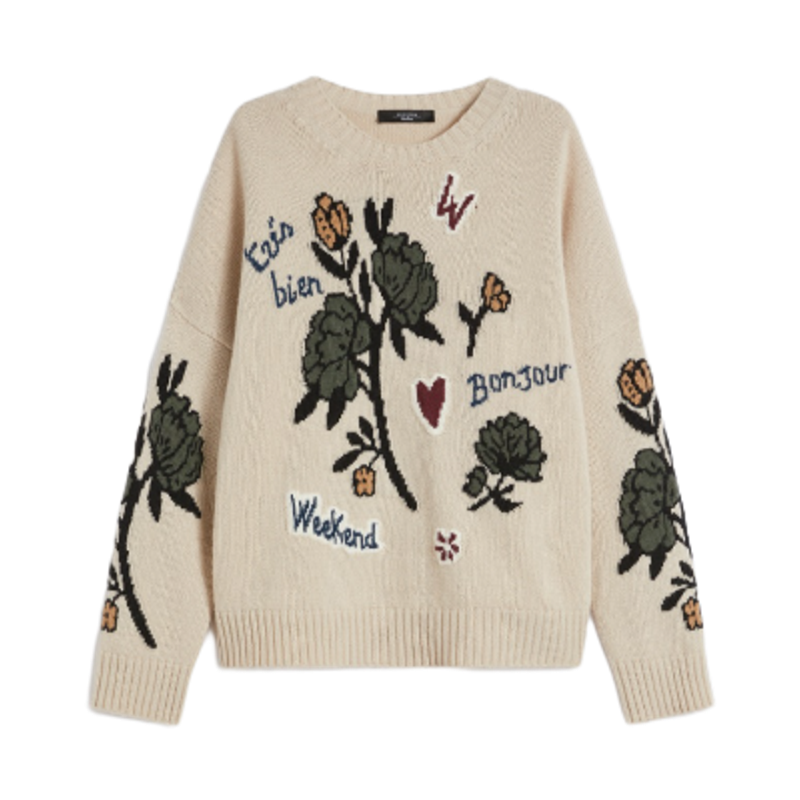 PAVIDI-003 (W) Weekend Max Mara Pavidi Virgin Wool Sweater Ecru
