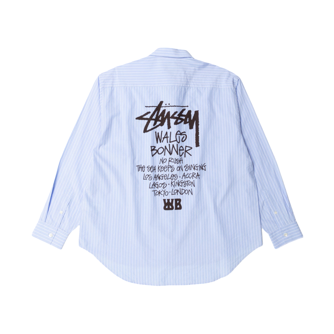 トップス Stussy Wales Bonner Poplin Shirt Stripe Wales Bonner Poplin Shirt – Stripe | Tops & Shirts | Stüssy