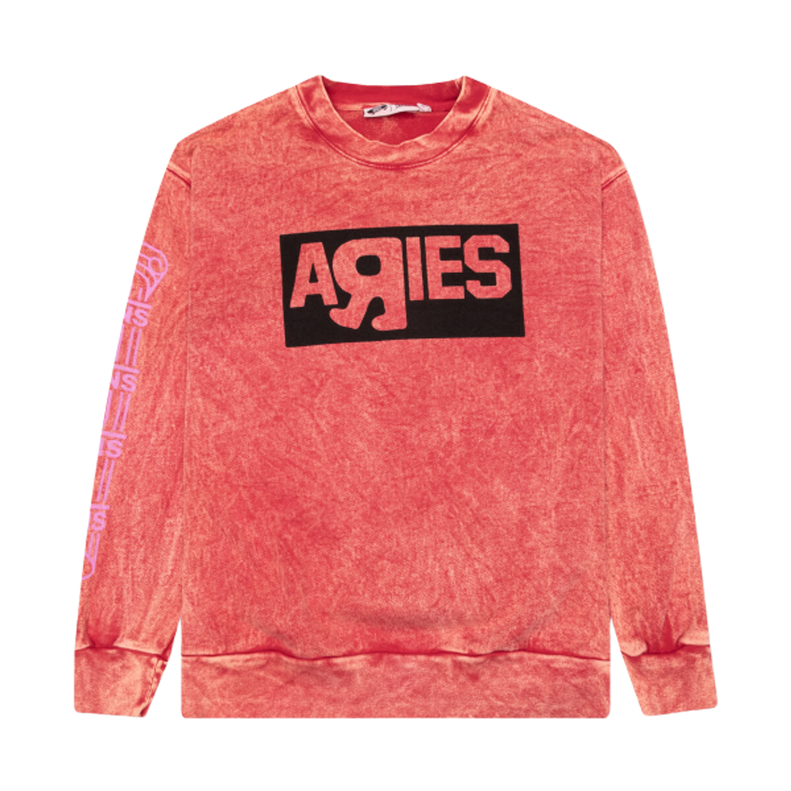 (W) 반스 볼트 x 에리즈 크루넥 스웨트셔츠 레드((W) Vans Vault x Aries Crewneck Sweatshirt Red)