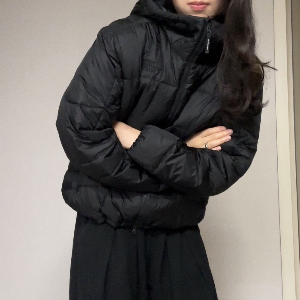 The North Face Wave LT On Jacket Black -25FW 착용 스타일 - 1