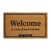 Say Touche Welcome Mat Camel