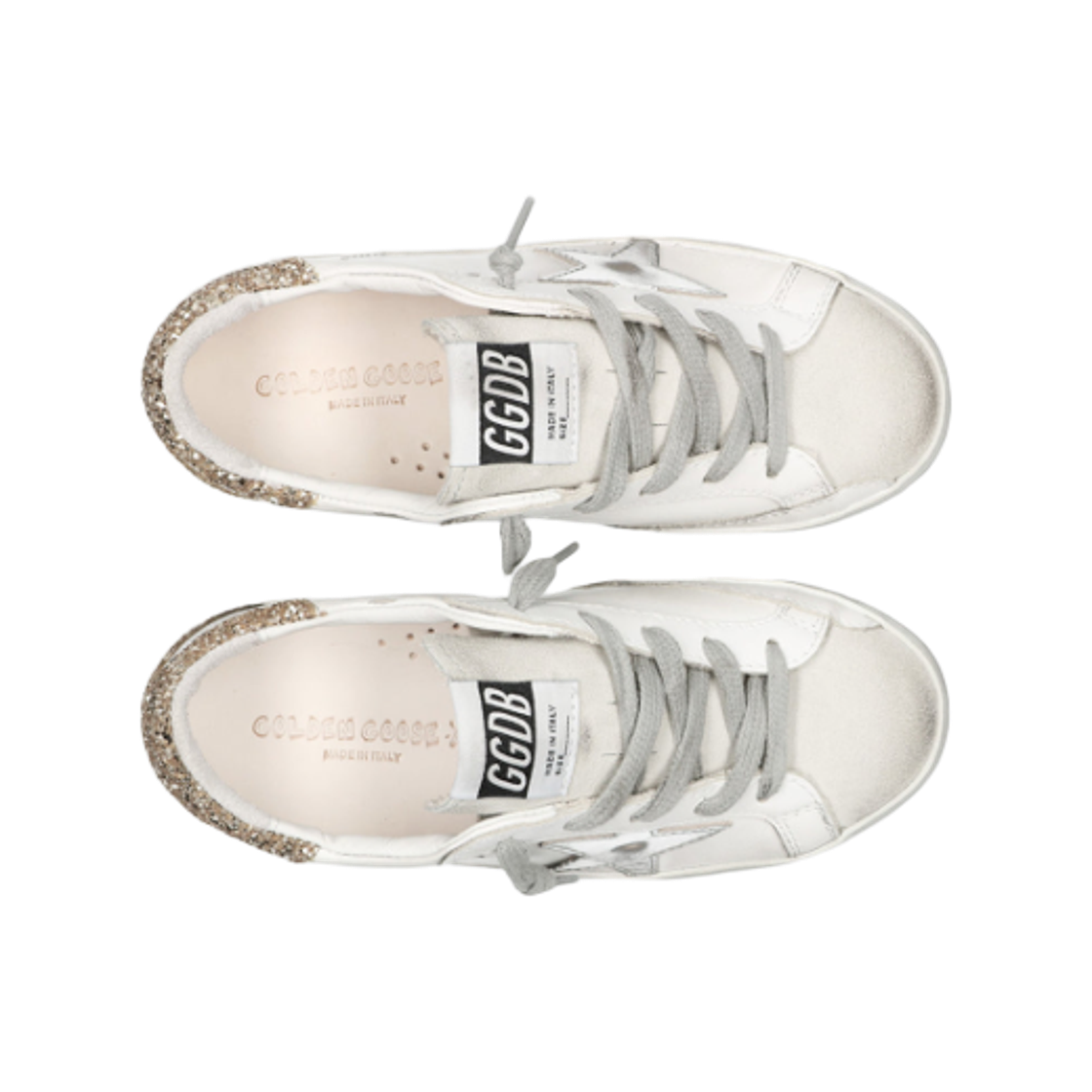 (키즈) 골든구스 슈퍼스타 클래식 화이트 실버((Kids) Golden Goose Superstar Classic White Silver) - 2