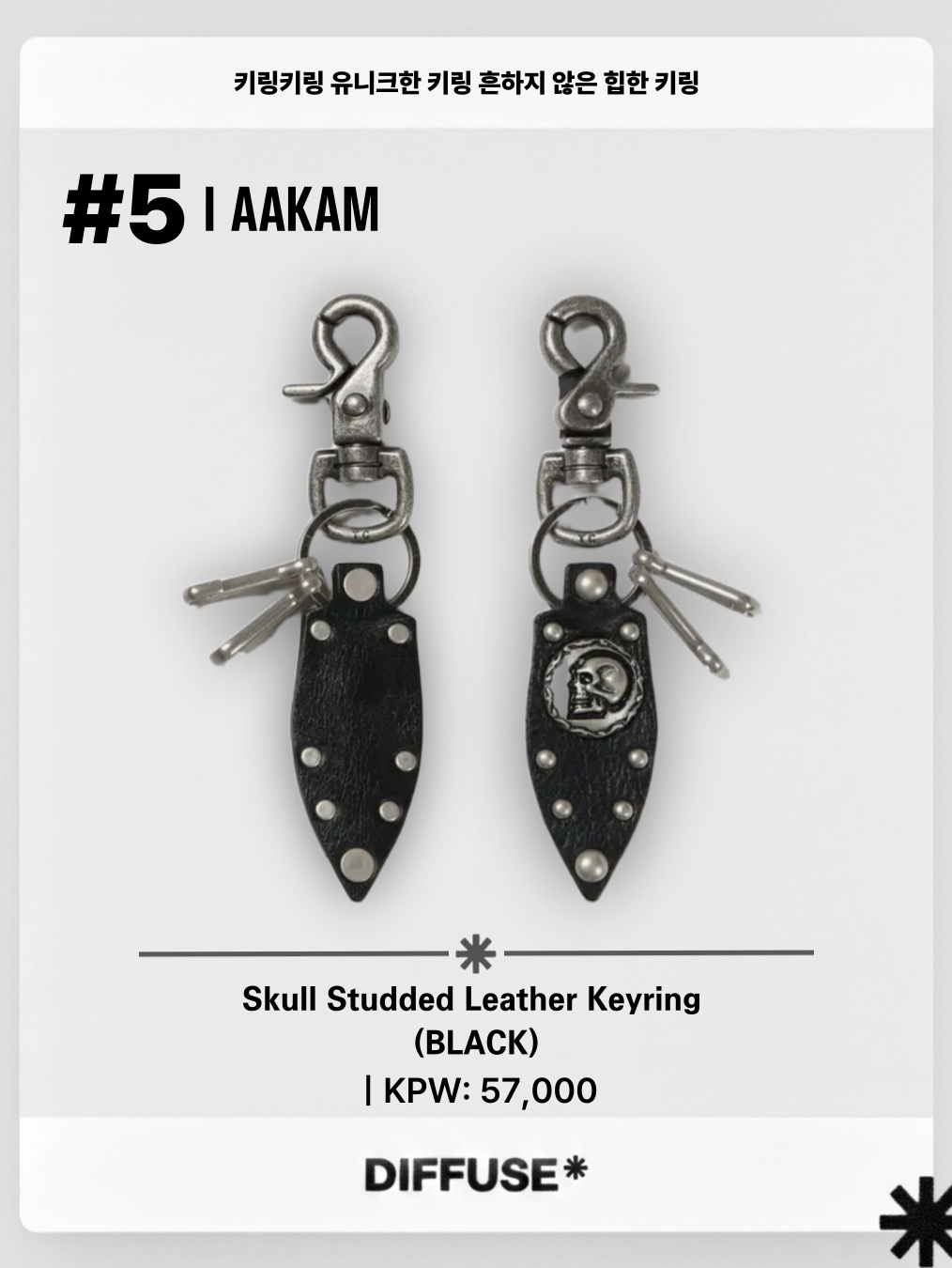 Vacant Archive Conny Wallet Keyring Black, Vacant Archive Conny Wallet Keyring White 착용 스타일 - 6