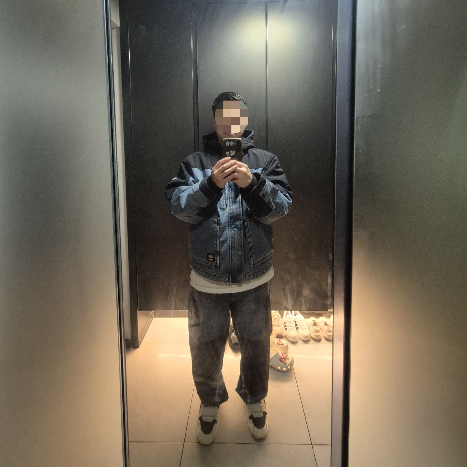 Supreme x Dickies Cordura Hooded Work Jacket Denim - 25FW 착용 스타일 - 3