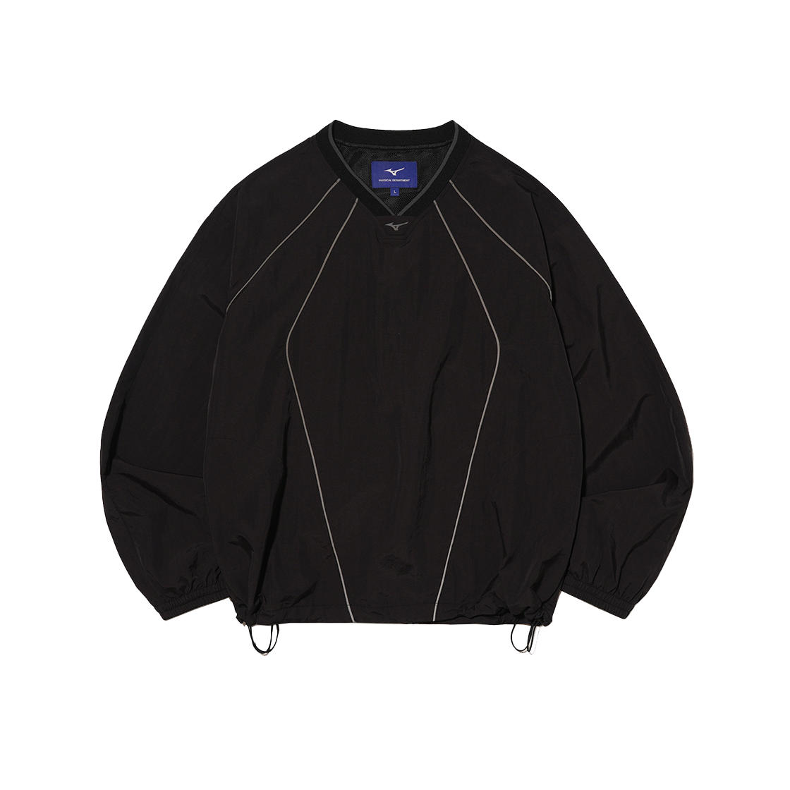 피뎁트 X 미즈노 파이핑 나일론 저지 블랙([Phyps Dept X Mizuno] Piping Nylon Jersey Black)