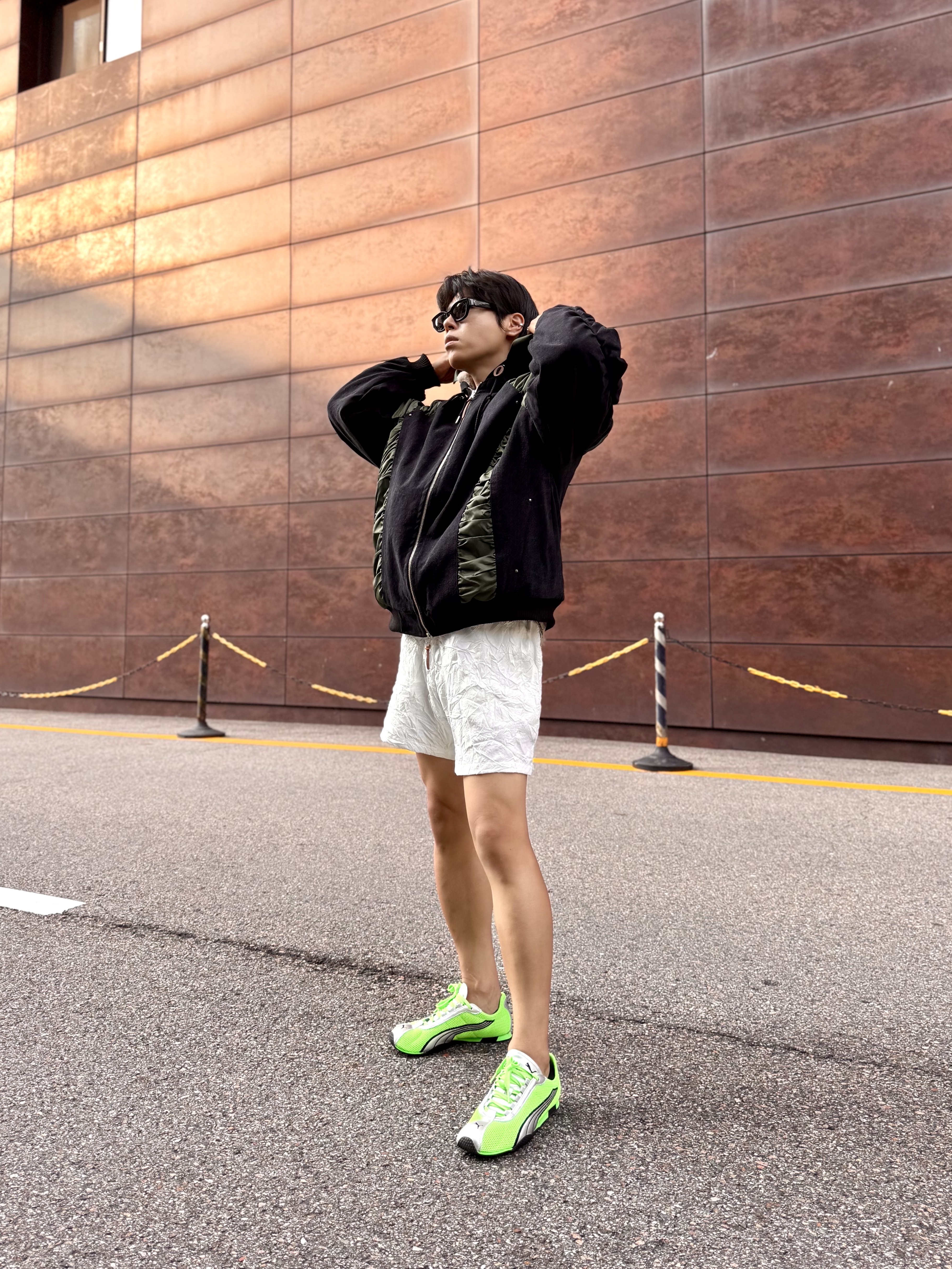 Puma H-street OG Green Silver 착용 스타일 - 1