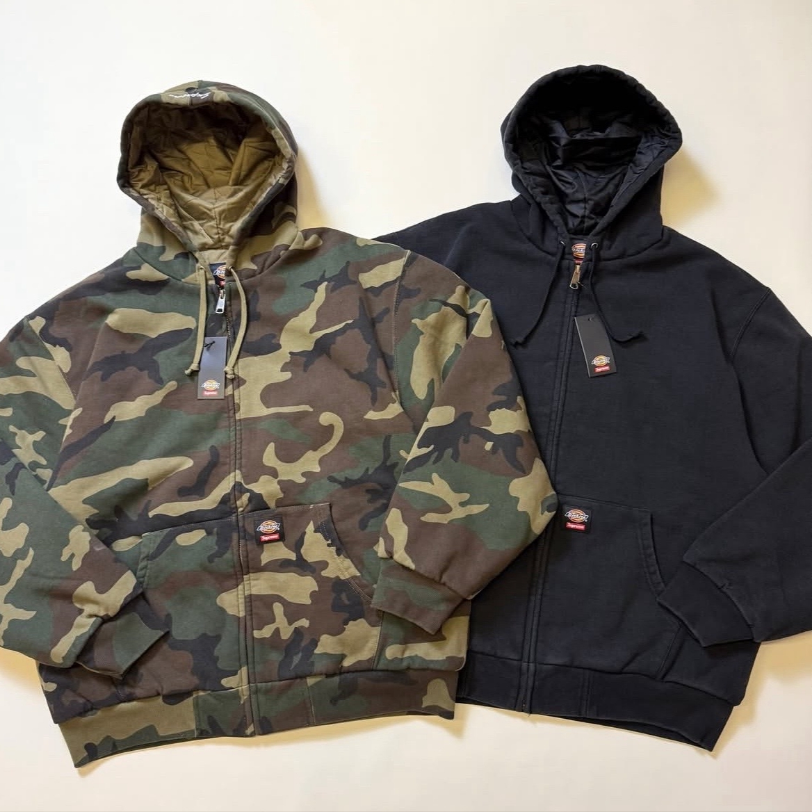Supreme x Dickies QuiltedLined Zip camo S Supreme Dickies パーカー