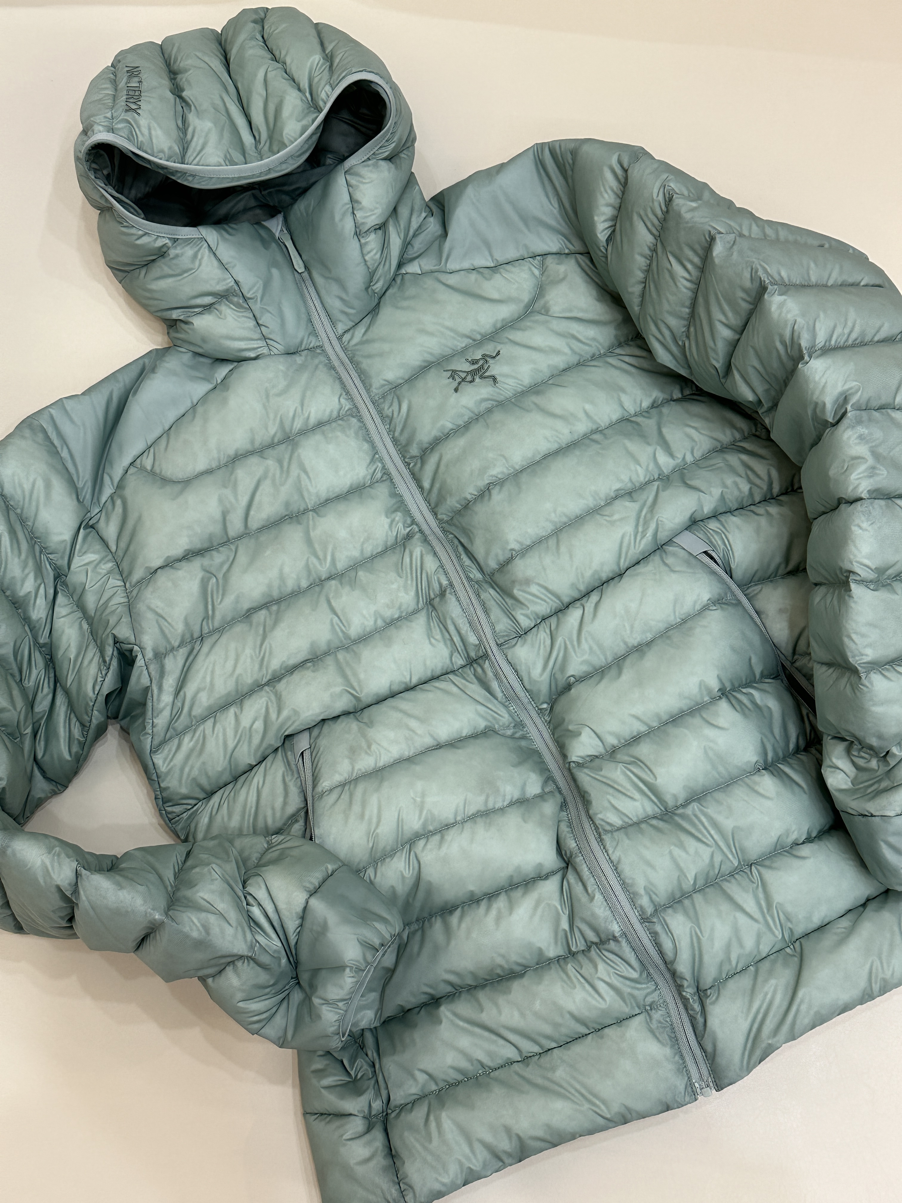 Arc'teryx Cerium Hoody Stone Green 착용 스타일 - 4