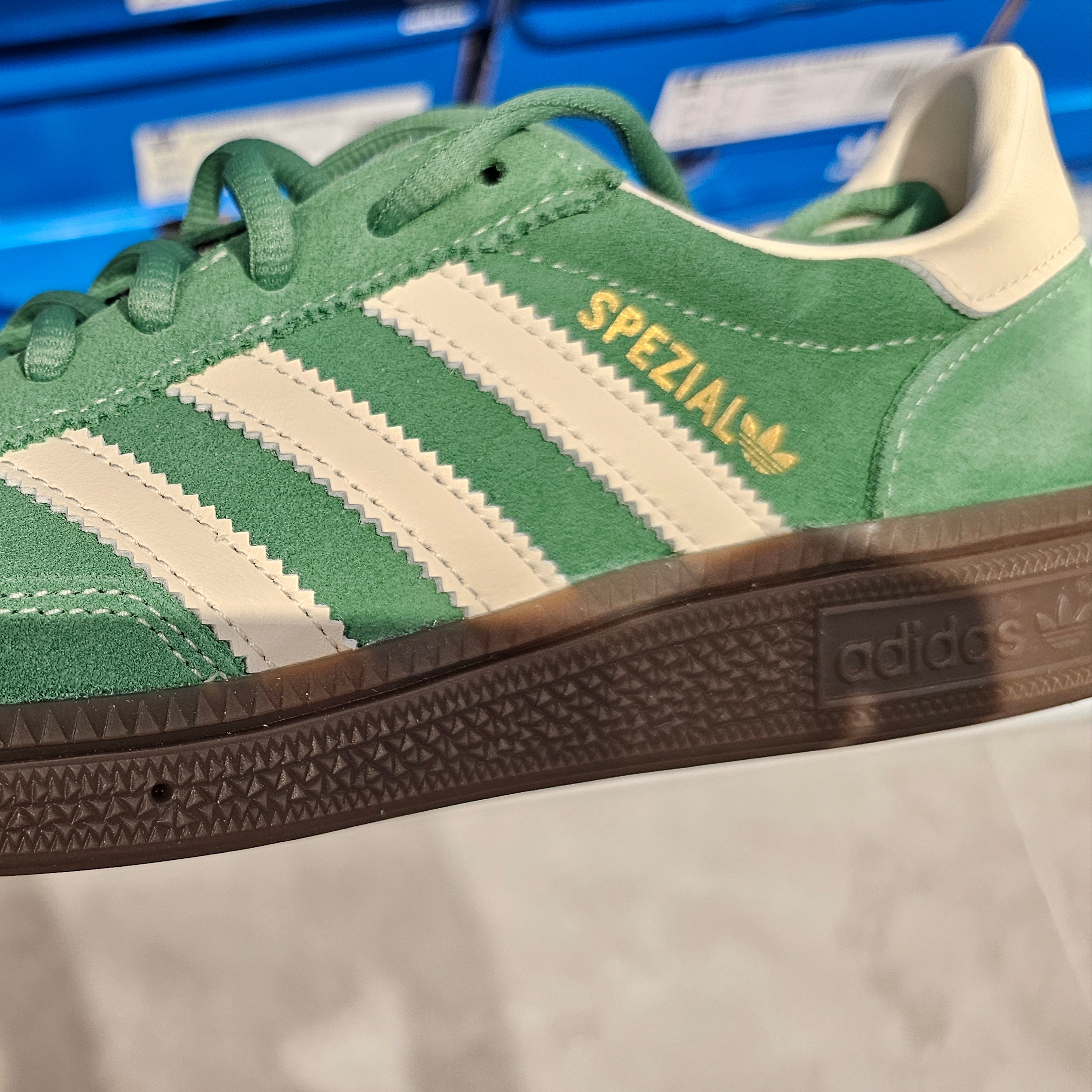Adidas Spezial Handball Preloved Green Cream White 착용 스타일