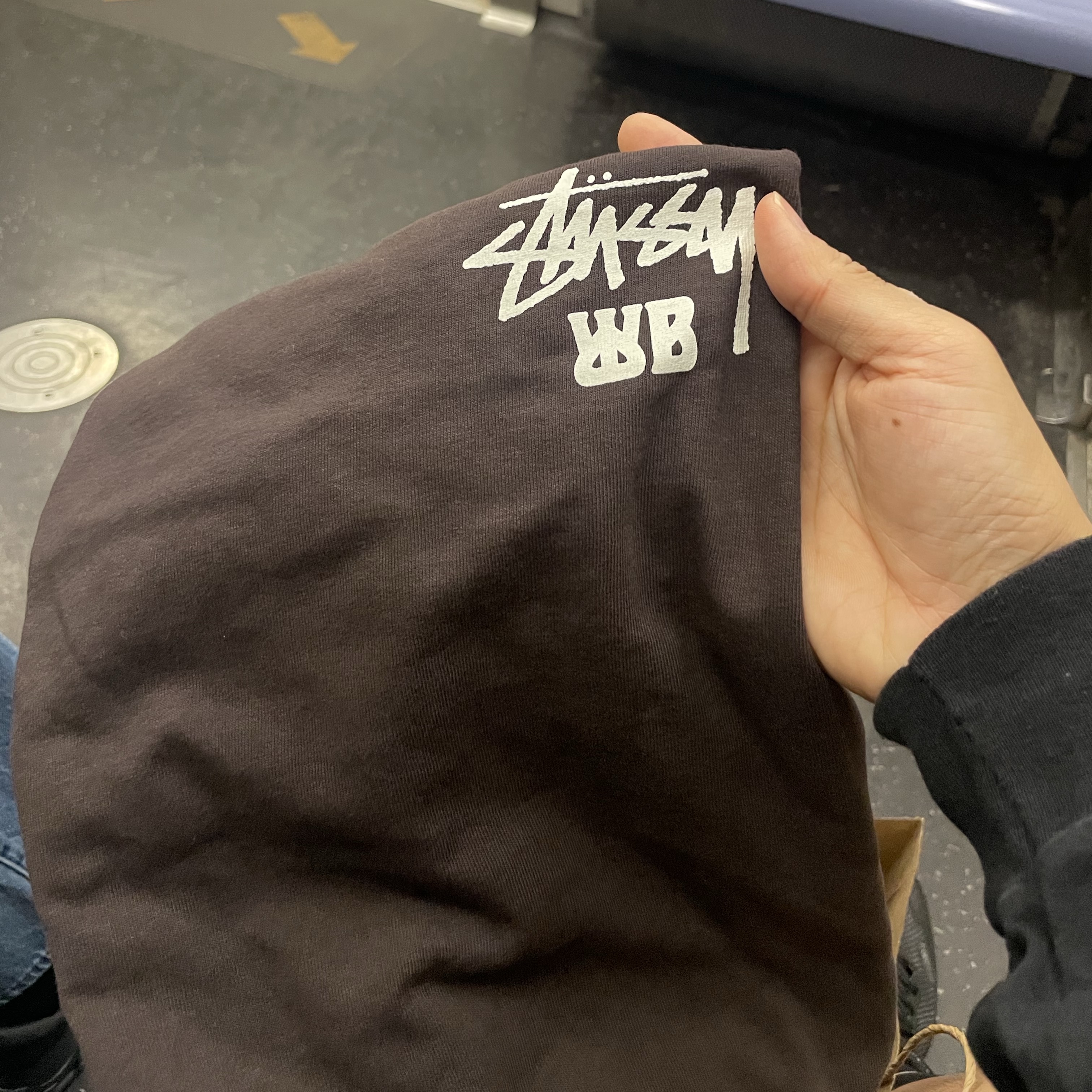 Stussy x Wales Bonner Ocean Song T-Shirt Brown 착용 스타일 - 1