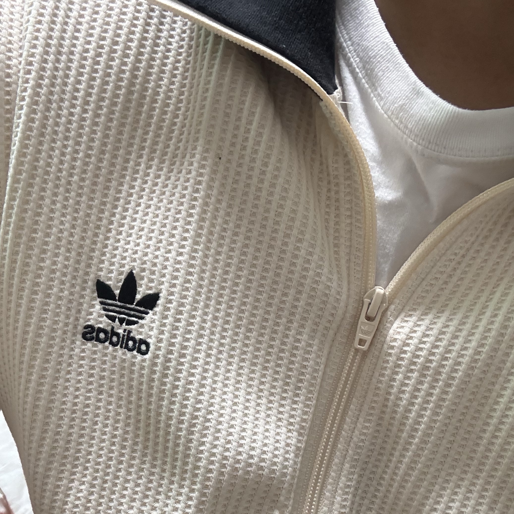 Adidas Waffle Beckenbauer Track Top Wonder White - KR Sizing 착용 스타일