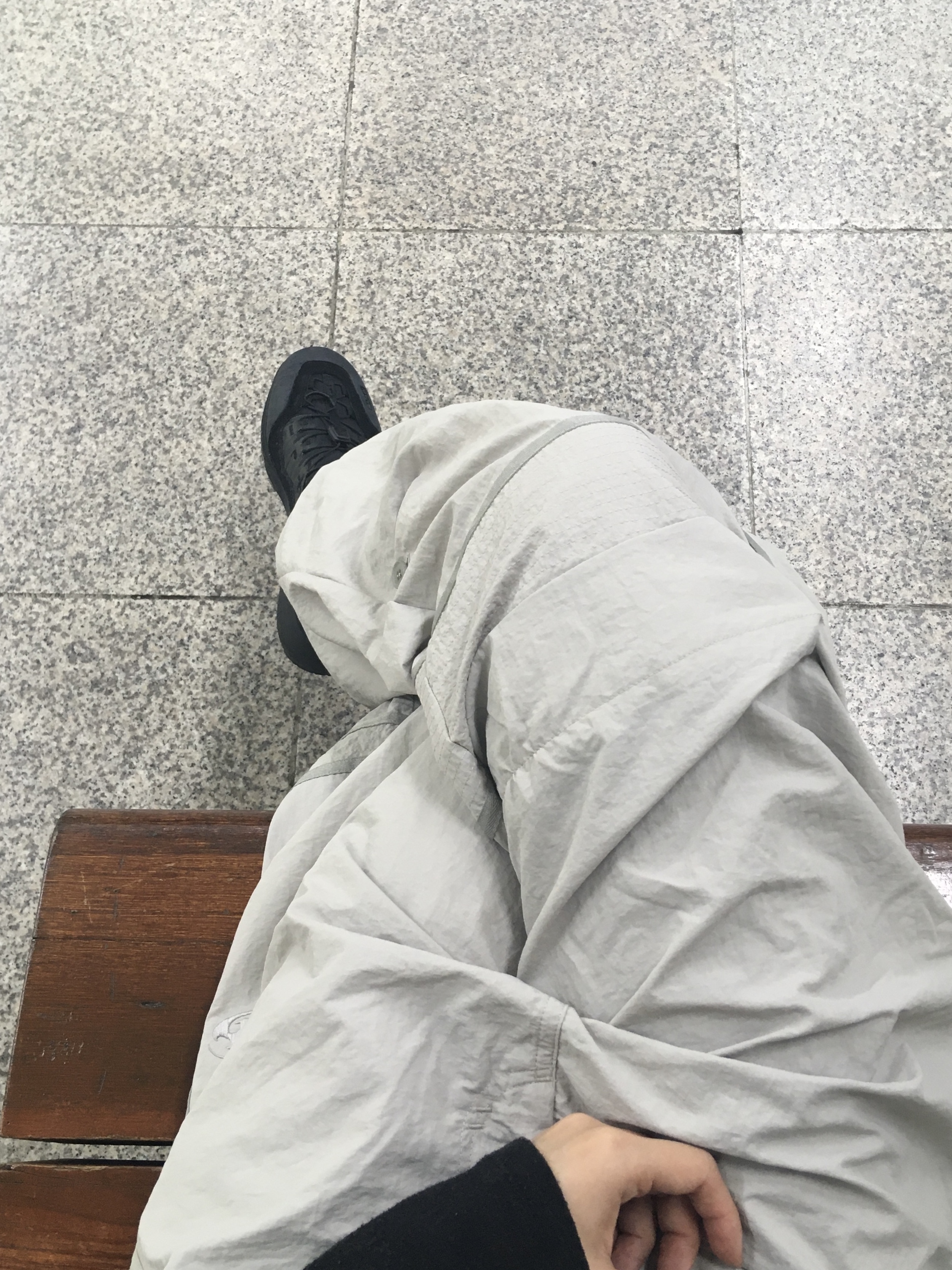Sansan Gear Taped Button Pants Light Grey - 25SS, Sansan Gear Taped Button Pants Light Grey 착용 스타일