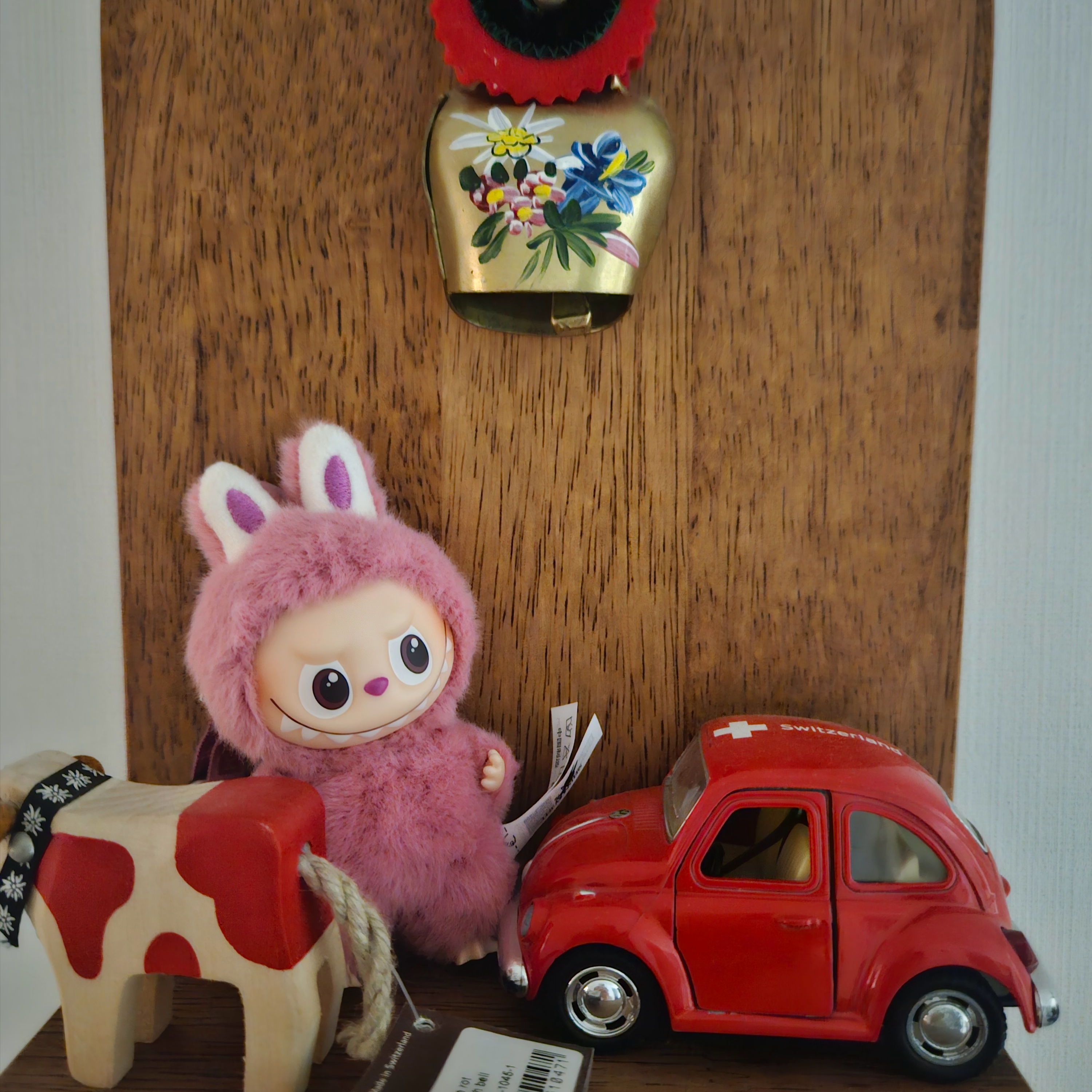 Pop Mart Labubu The Monsters Pin For Love Series Vinyl Plush Pendant (N-Z) Q (Opened Case) 착용 스타일 - 3