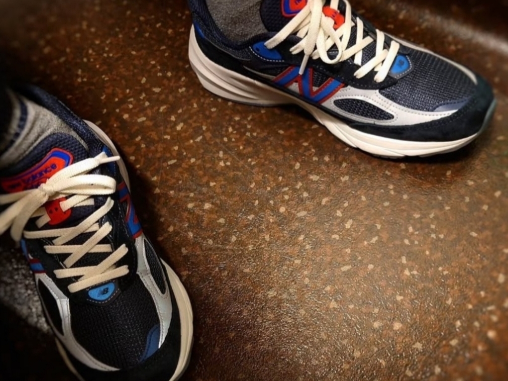 New Balance x Kith x Madison Square Garden 990v6 Made in USA Navy 착용 스타일