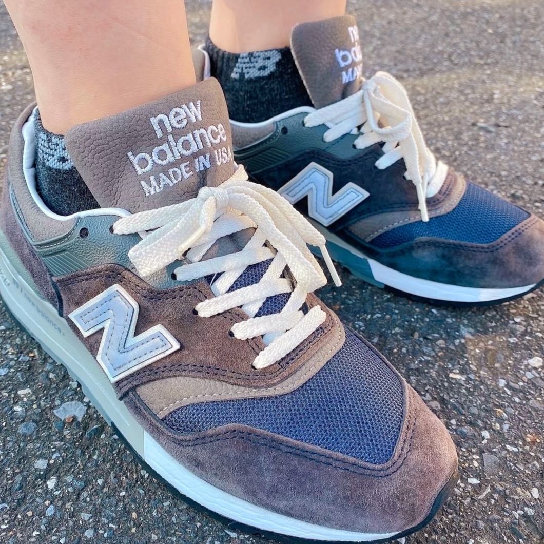 New Balance 997 Made in USA Navy Grey 착용 스타일
