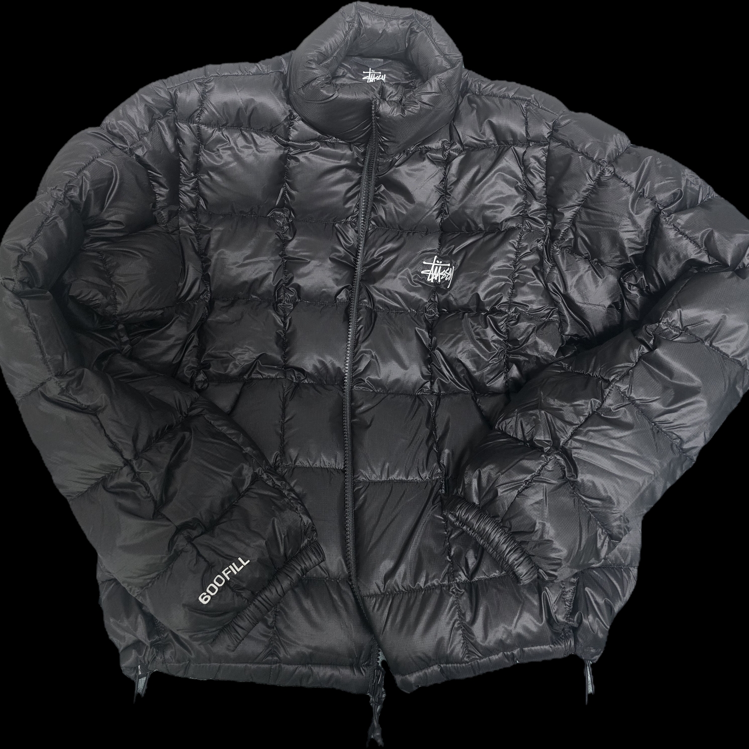 Stussy Midweight Puffer Black 착용 스타일
