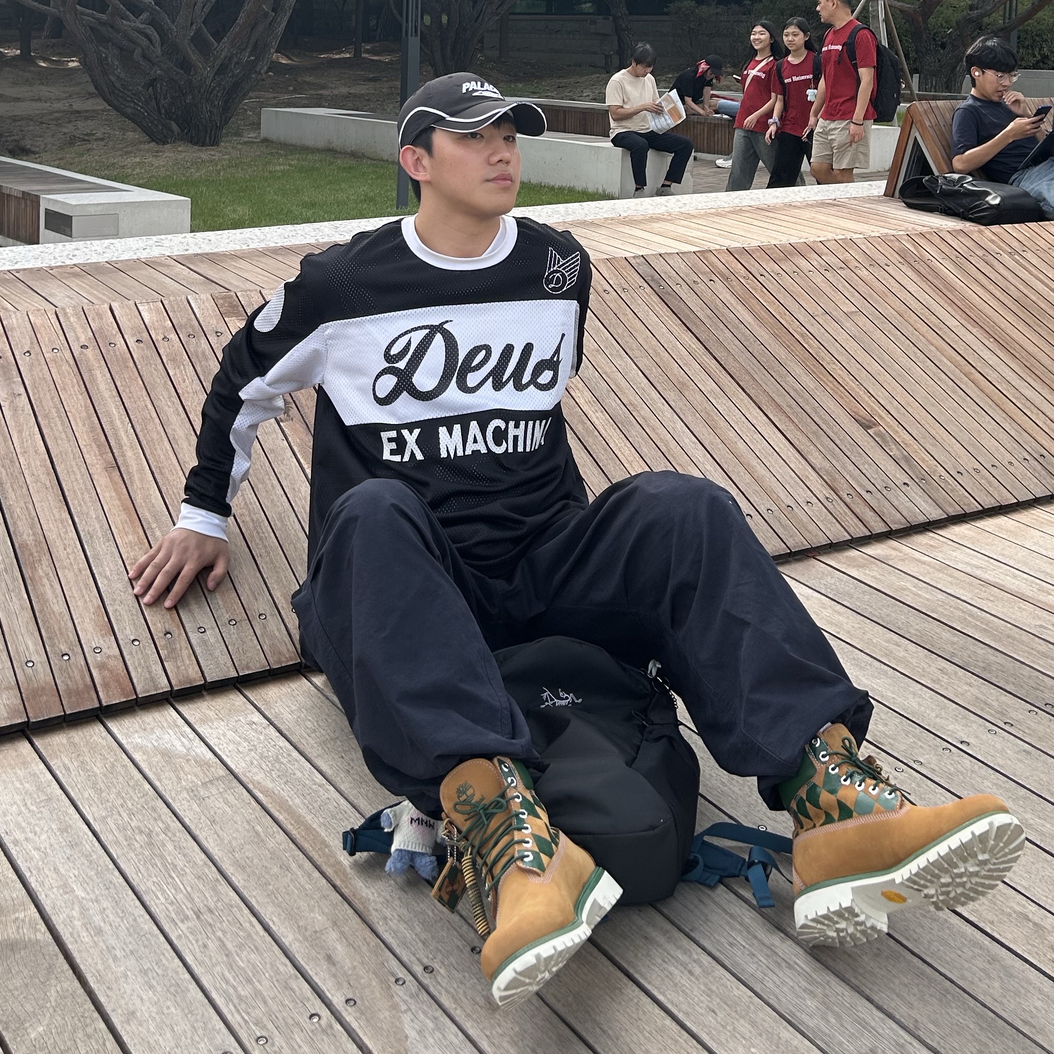 Palace x Umbro Cap Black - 24SS, Kasina x Timberland 6 In Premium Vibram Gtx Wheat - Wide 착용 스타일 - 1