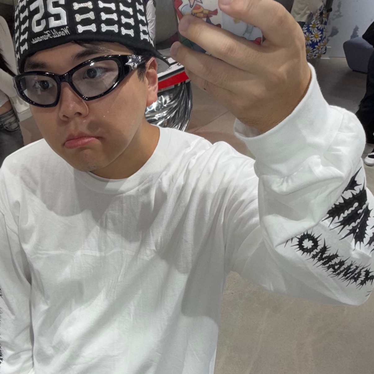 Supreme x Y's by Yohji Yamamoto L/S T-Shirt White - 25FW, Jordan 4 Retro OG White Cement 2025 착용 스타일 - 2