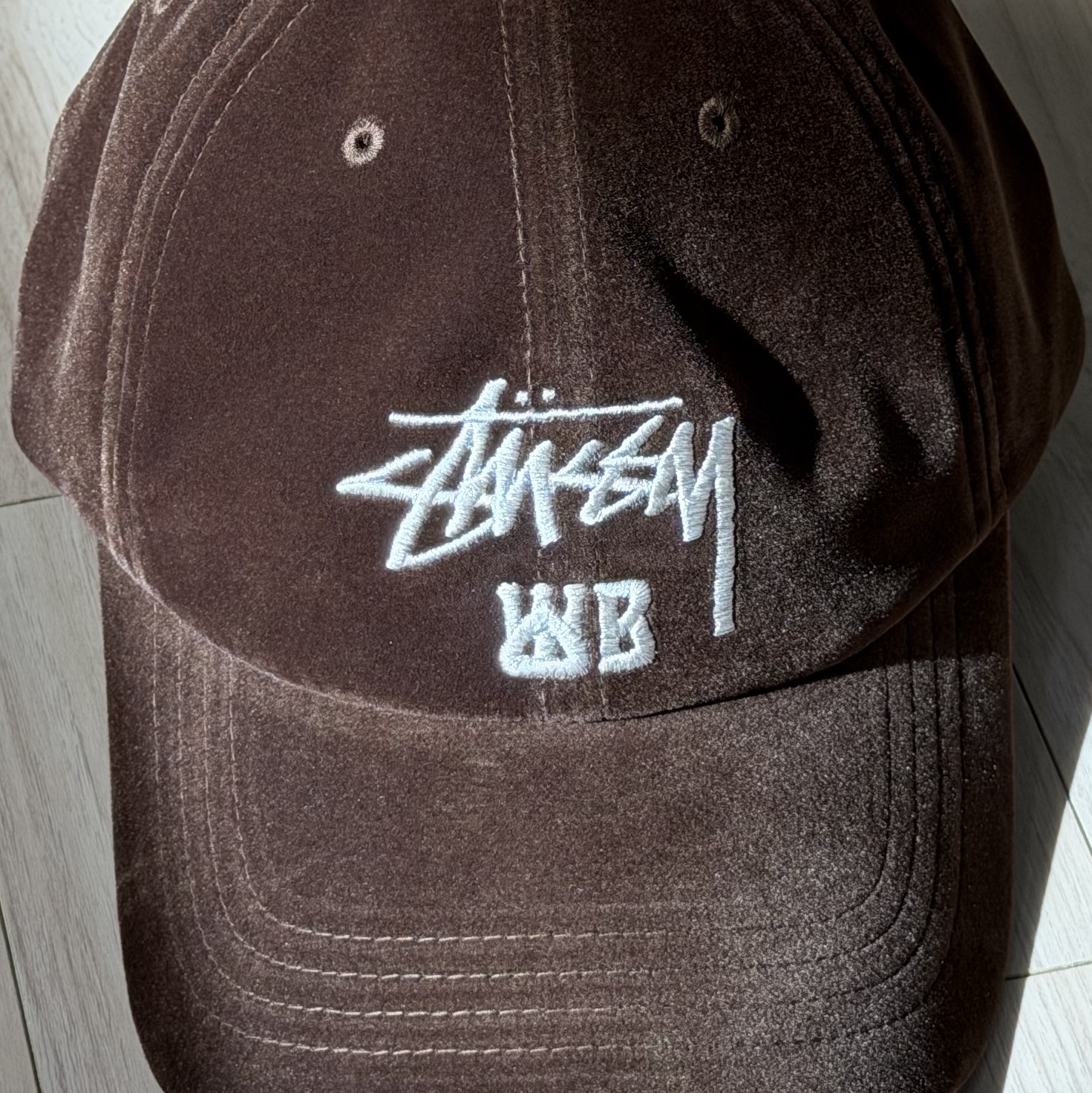 Stussy x Wales Bonner Cap Brown 착용 스타일 - 5