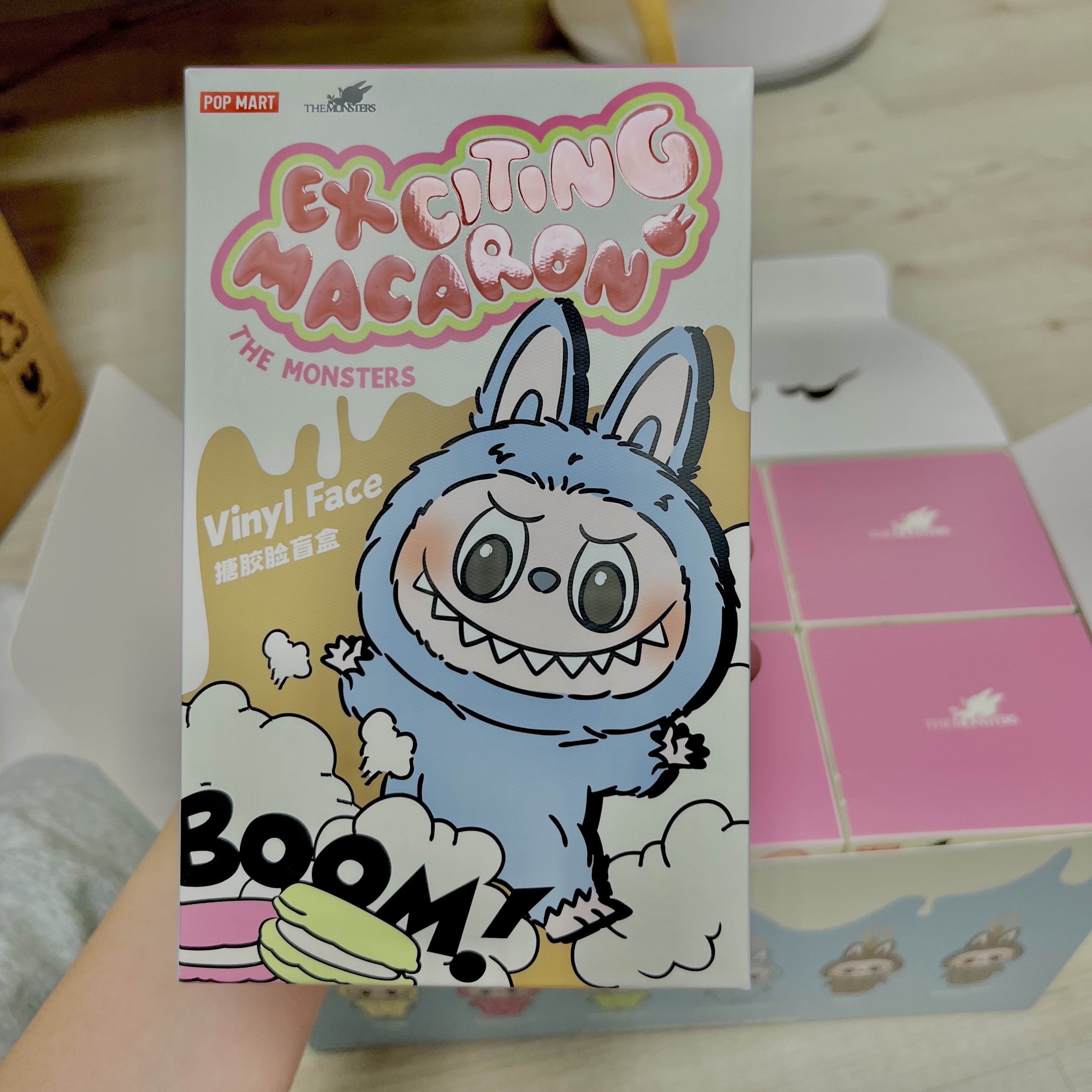 Pop Mart The Monsters Labubu Tasty Macarons Series Sealed Case (6 Blind Boxes), Pop Mart The Monsters Labubu Tasty Macarons Series Sealed Case (1 Blind Box) 착용 스타일 - 2