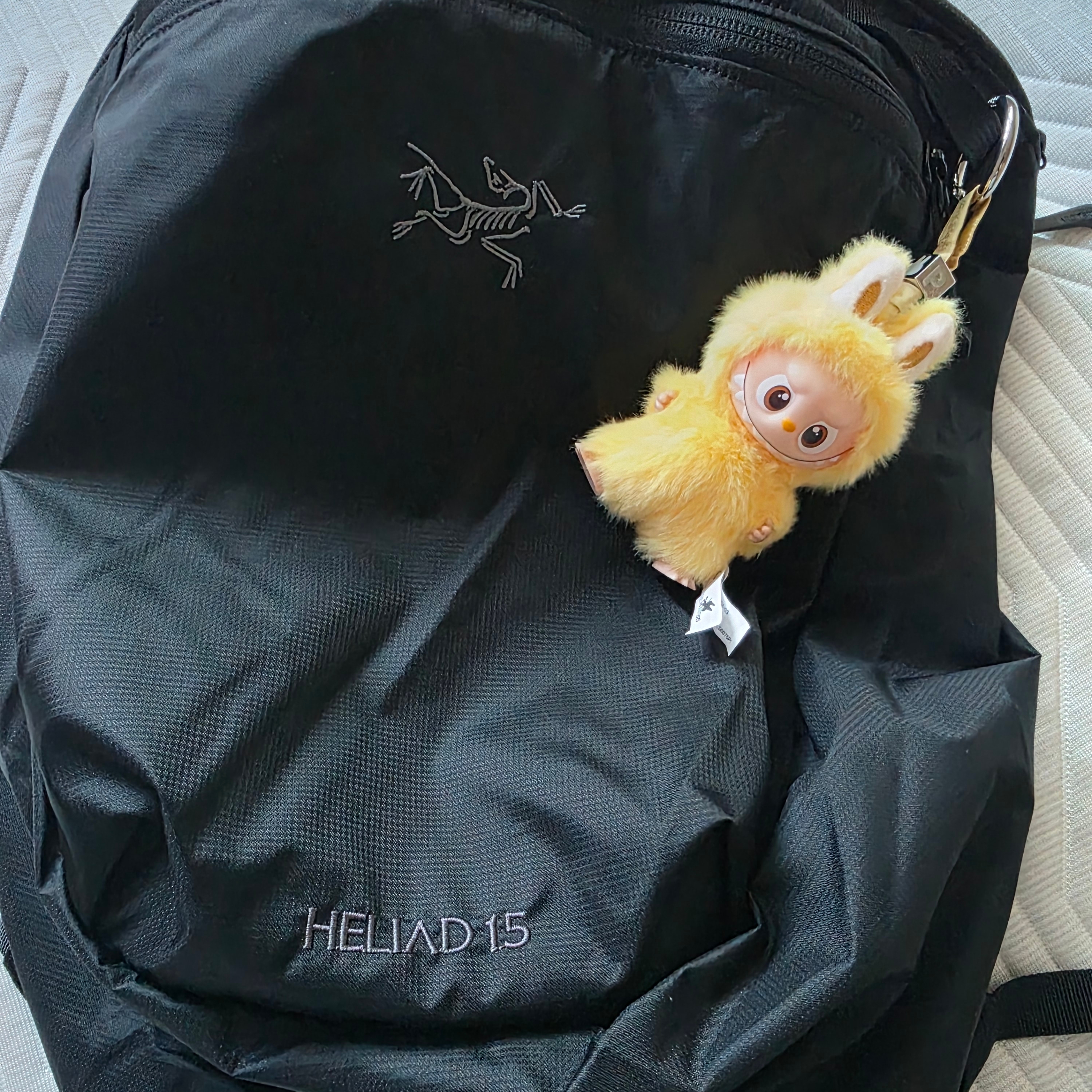 Arc'teryx Heliad 15 Backpack Black 착용 스타일
