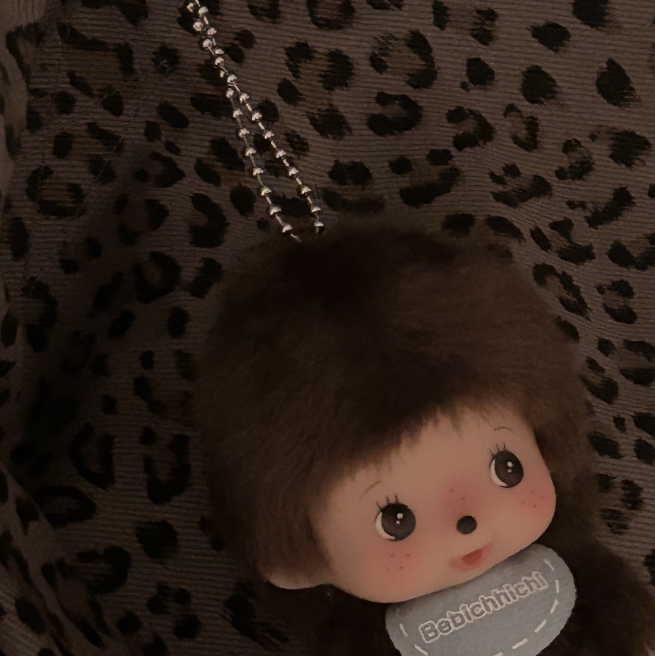Monchhichi Bebichhichi Bighead SS Boy Key Chain Blue 착용 스타일