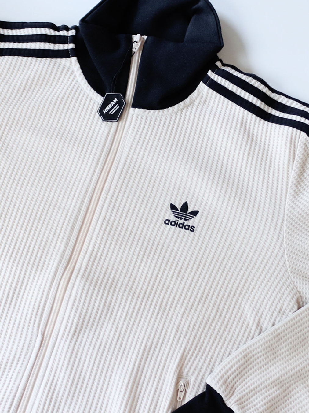 Adidas Waffle Beckenbauer Track Top Wonder White - KR Sizing 착용 스타일
