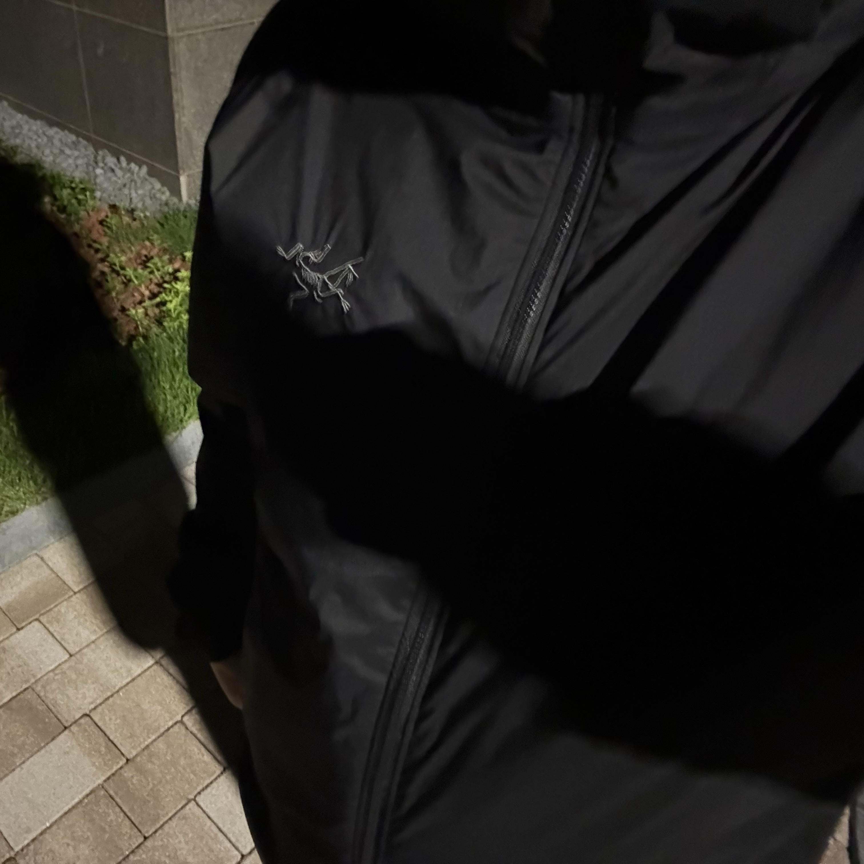 Arc'teryx Atom Hoody Black 착용 스타일