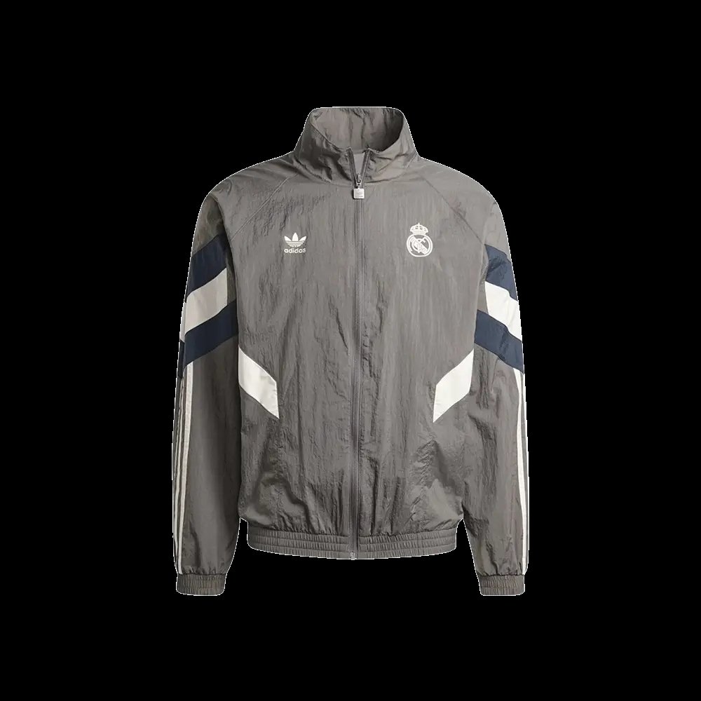 Adidas Real Madrid Originals Track Top Charcoal Grey - KR Sizing 착용 스타일